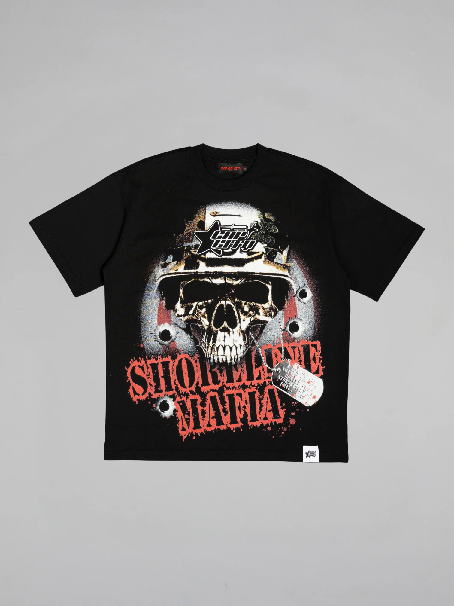 CAP CITY X SHORELINE MAFIA BLACK "LOS ANGELES EXCLUSIVE" TEE - UNISEX - Image 4