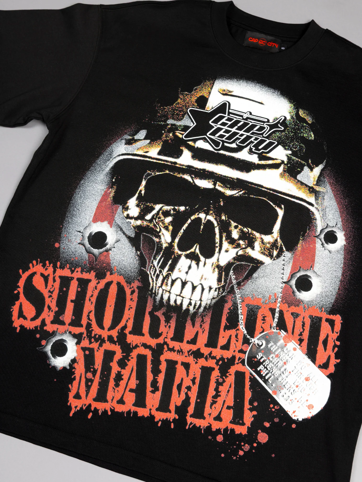 CAP CITY X SHORELINE MAFIA BLACK "LOS ANGELES EXCLUSIVE" TEE - UNISEX - Image 6