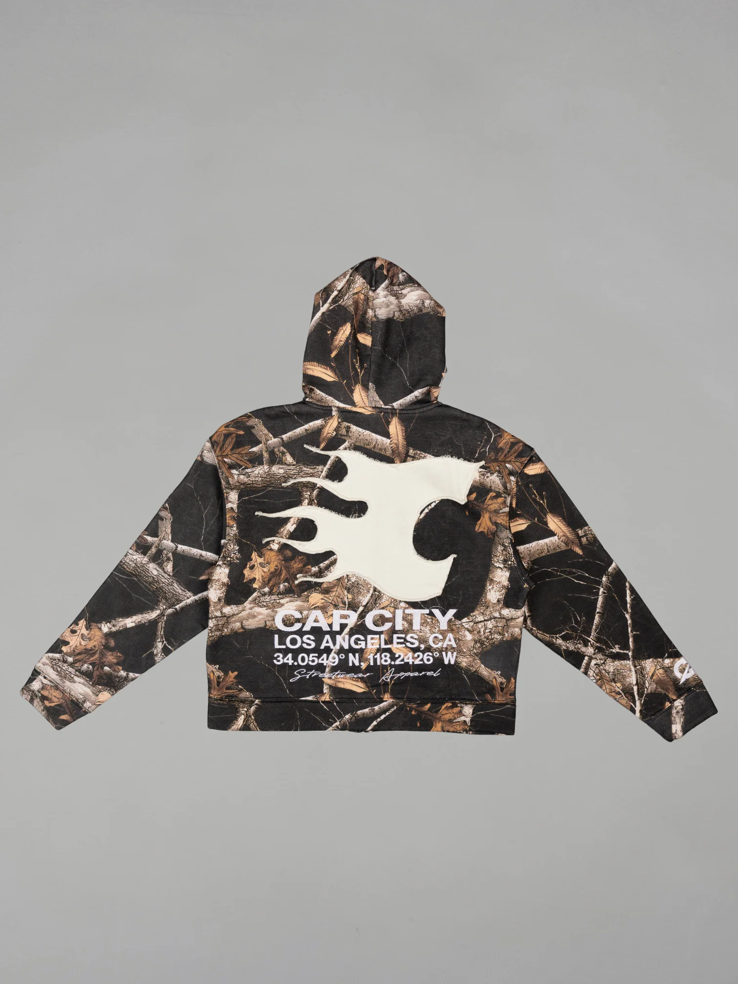 CAP CITY X SHORELINE MAFIA BLACK CAMO ZIP UP HOODIE -UNISEX - Image 6