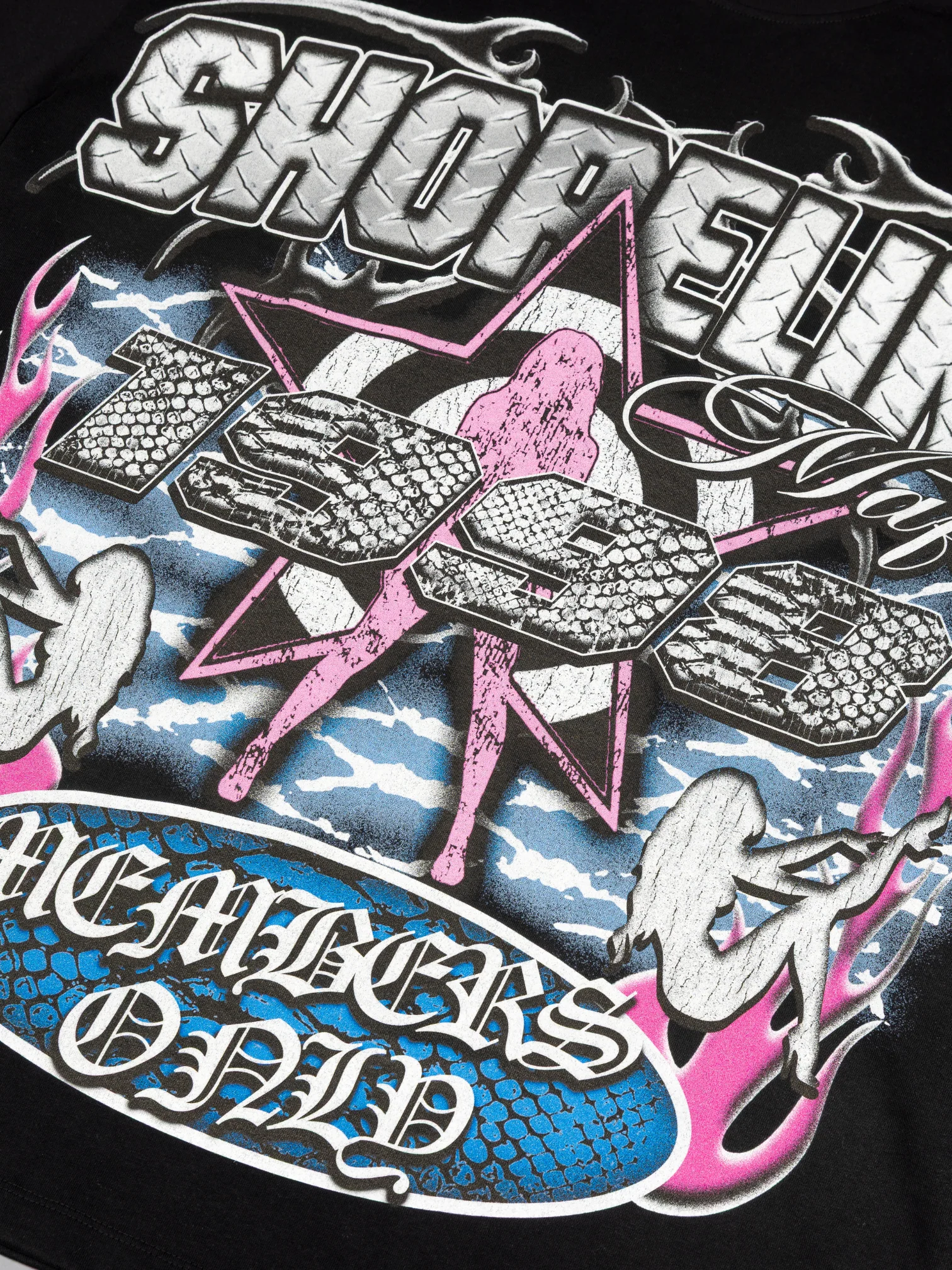 CAP CITY X SHORELINE MAFIA BLACK/COTTON CANDY MEMBERS ONLY TEE - UNISEX - Image 5