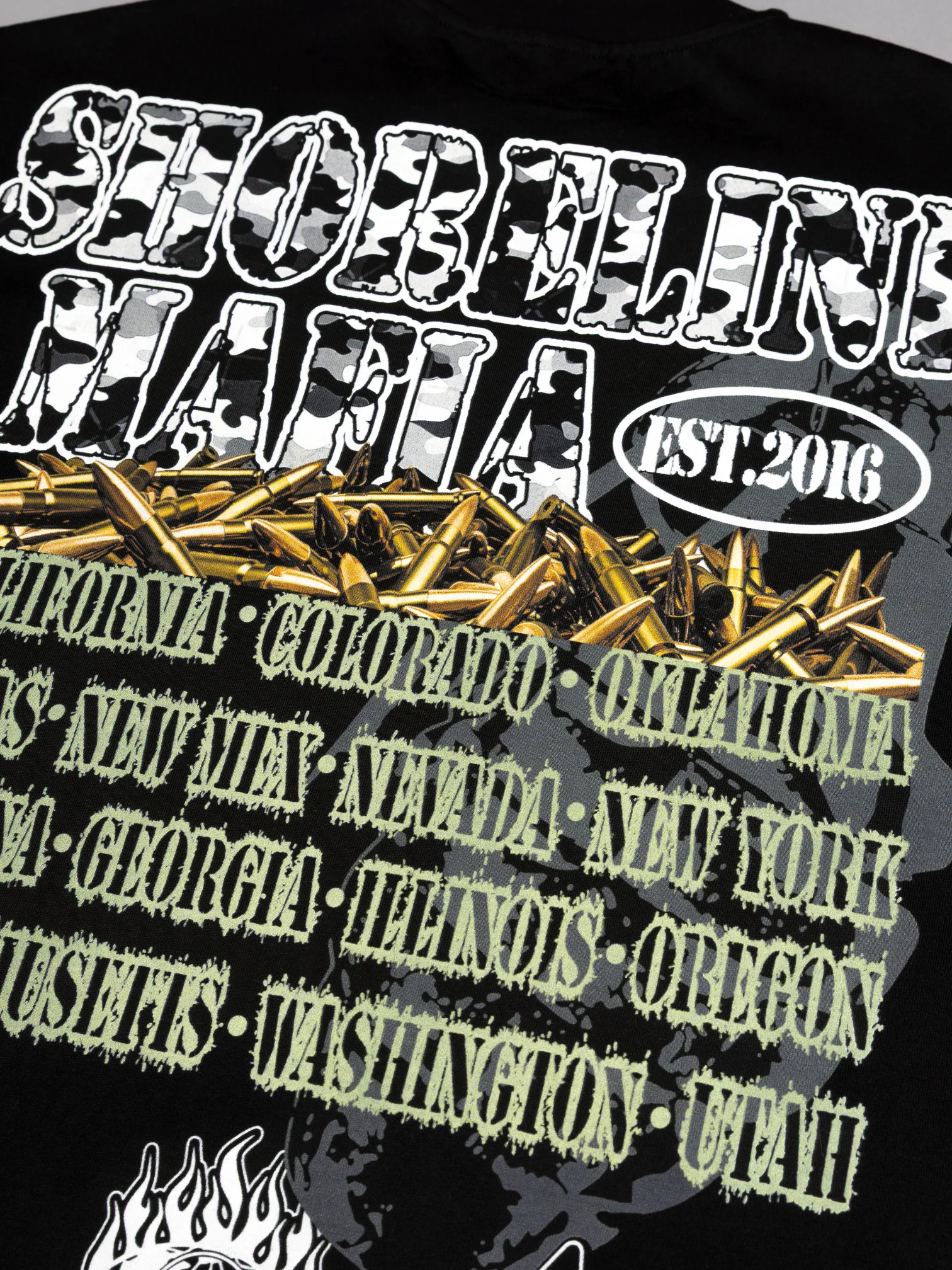 CAP CITY X SHORELINE MAFIA BLACK TANK TEE - UNISEX - Image 8