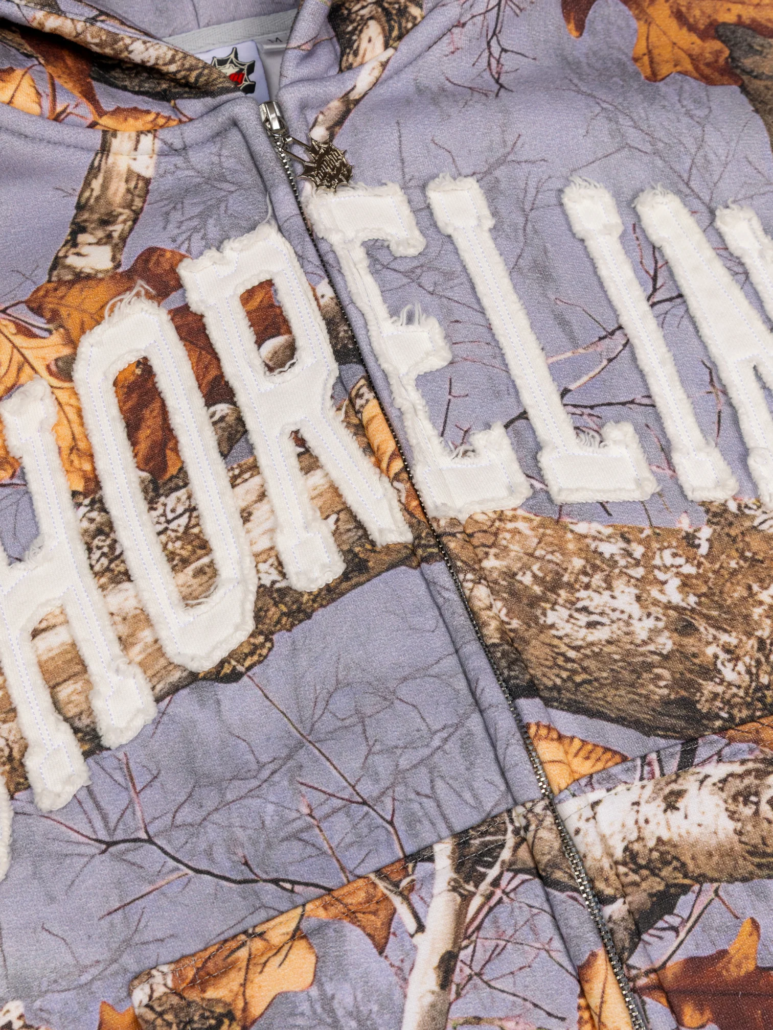 CAP CITY X SHORELINE MAFIA GREY CAMO ZIP UP HOODIE -UNISEX - Image 8