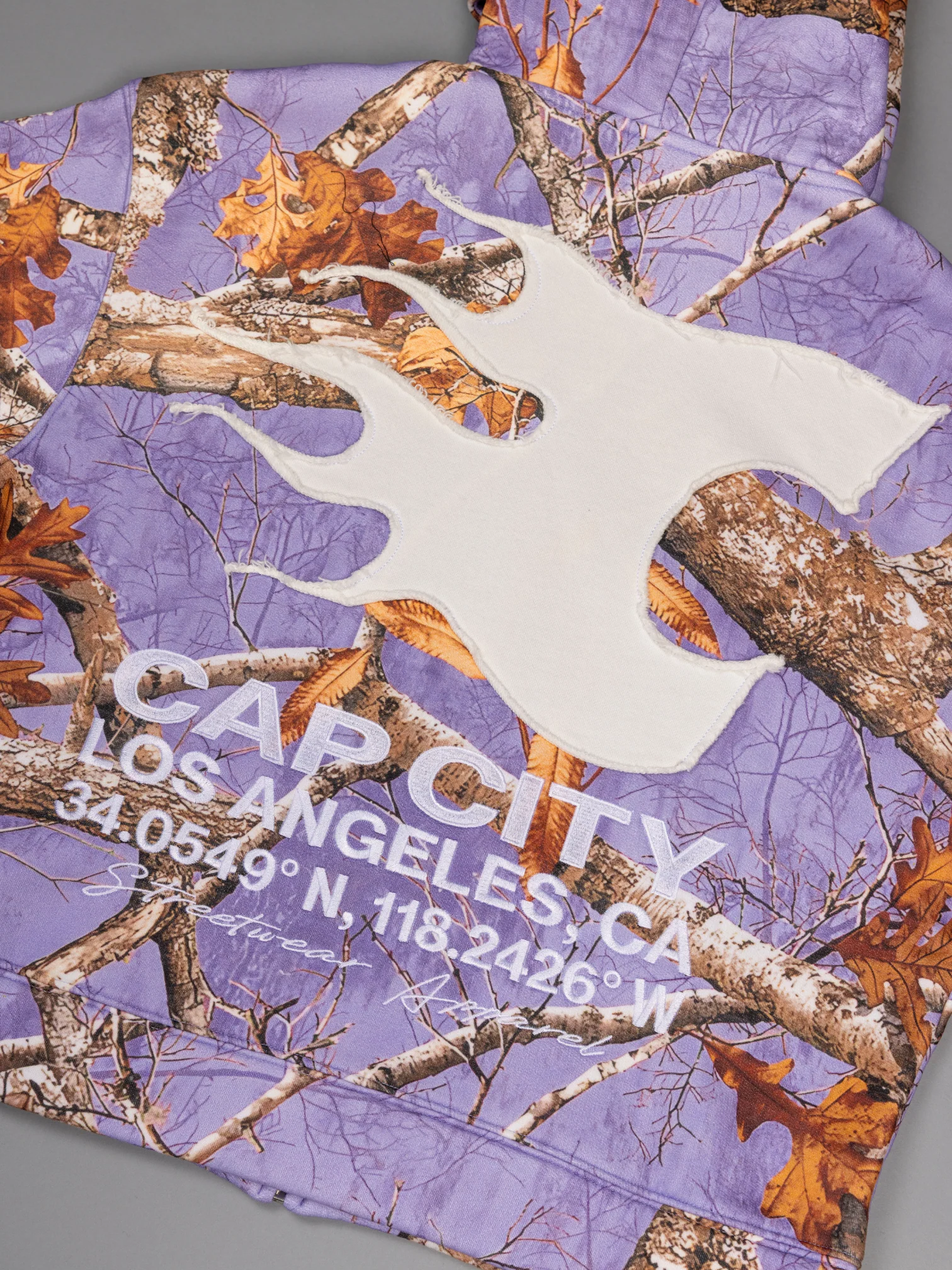 CAP CITY X SHORELINE MAFIA LAVENDER CAMO ZIP UP HOODIE -UNISEX - Image 9