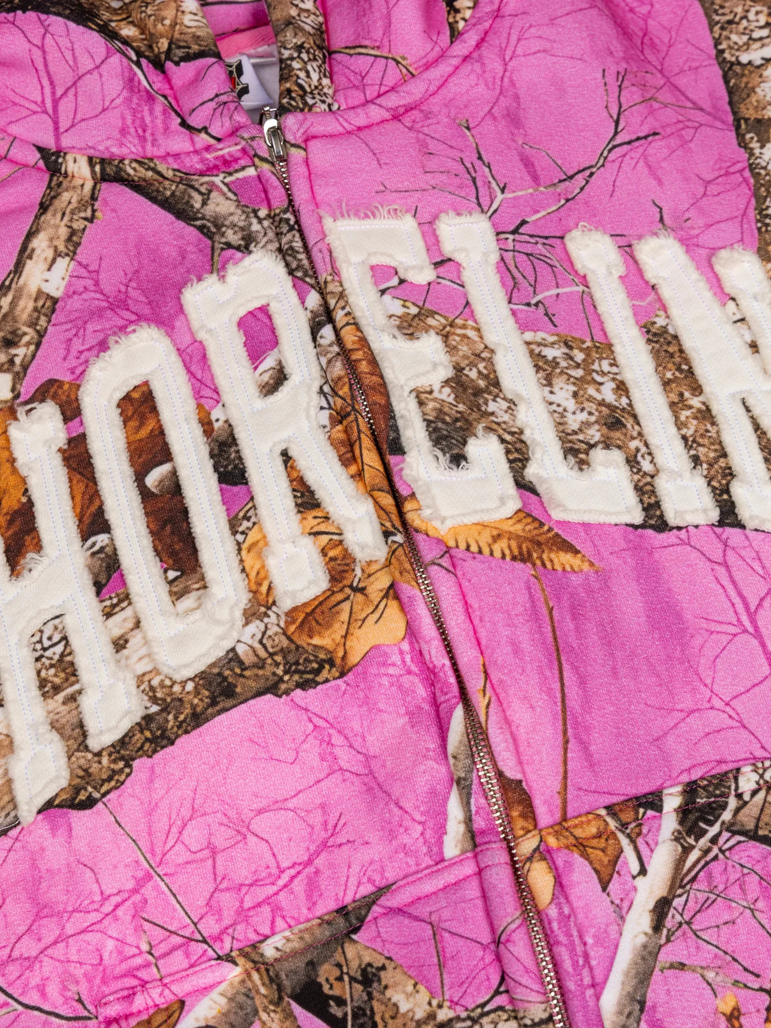 CAP CITY X SHORELINE MAFIA PINK CAMO ZIP UP HOODIE - UNISEX - Image 8