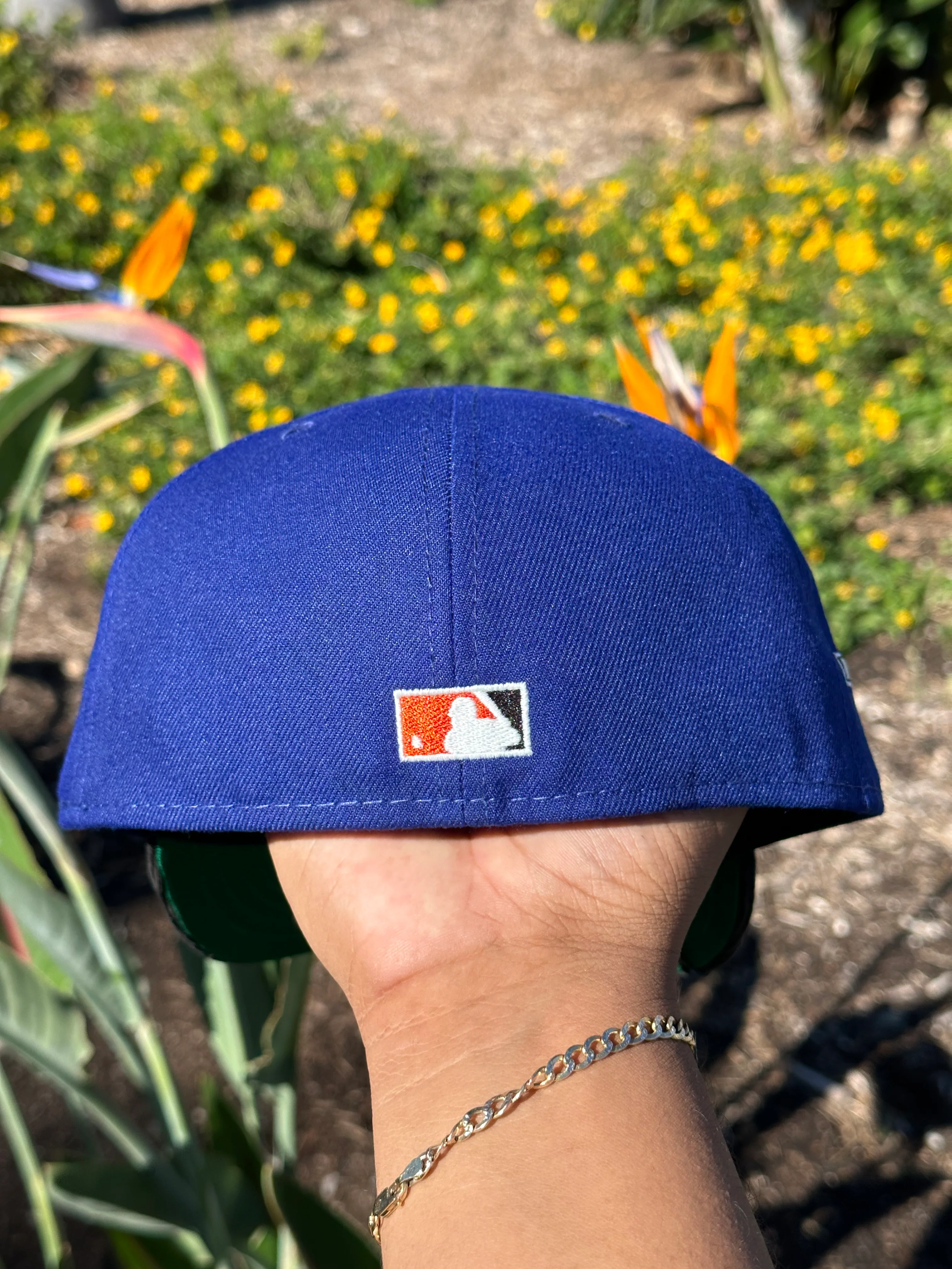 NEW ERA EXCLUSIVE 59FIFTY BLUE/CORDUROY LOS ANGELES DODGERS W/ 50TH ANNIVERSARY SIDE PATCH - Image 7