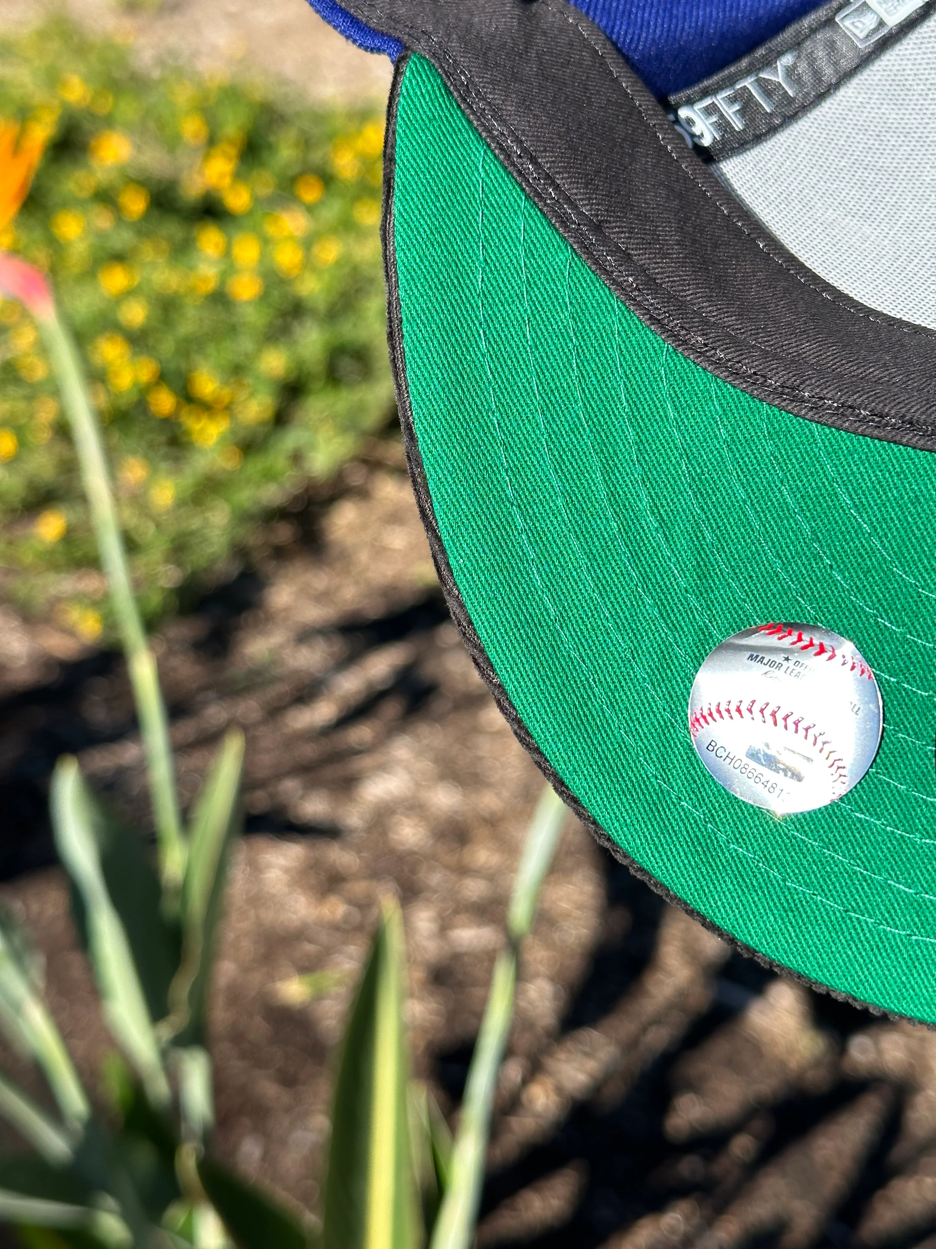 NEW ERA EXCLUSIVE 59FIFTY BLUE/CORDUROY LOS ANGELES DODGERS W/ 50TH ANNIVERSARY SIDE PATCH - Image 8