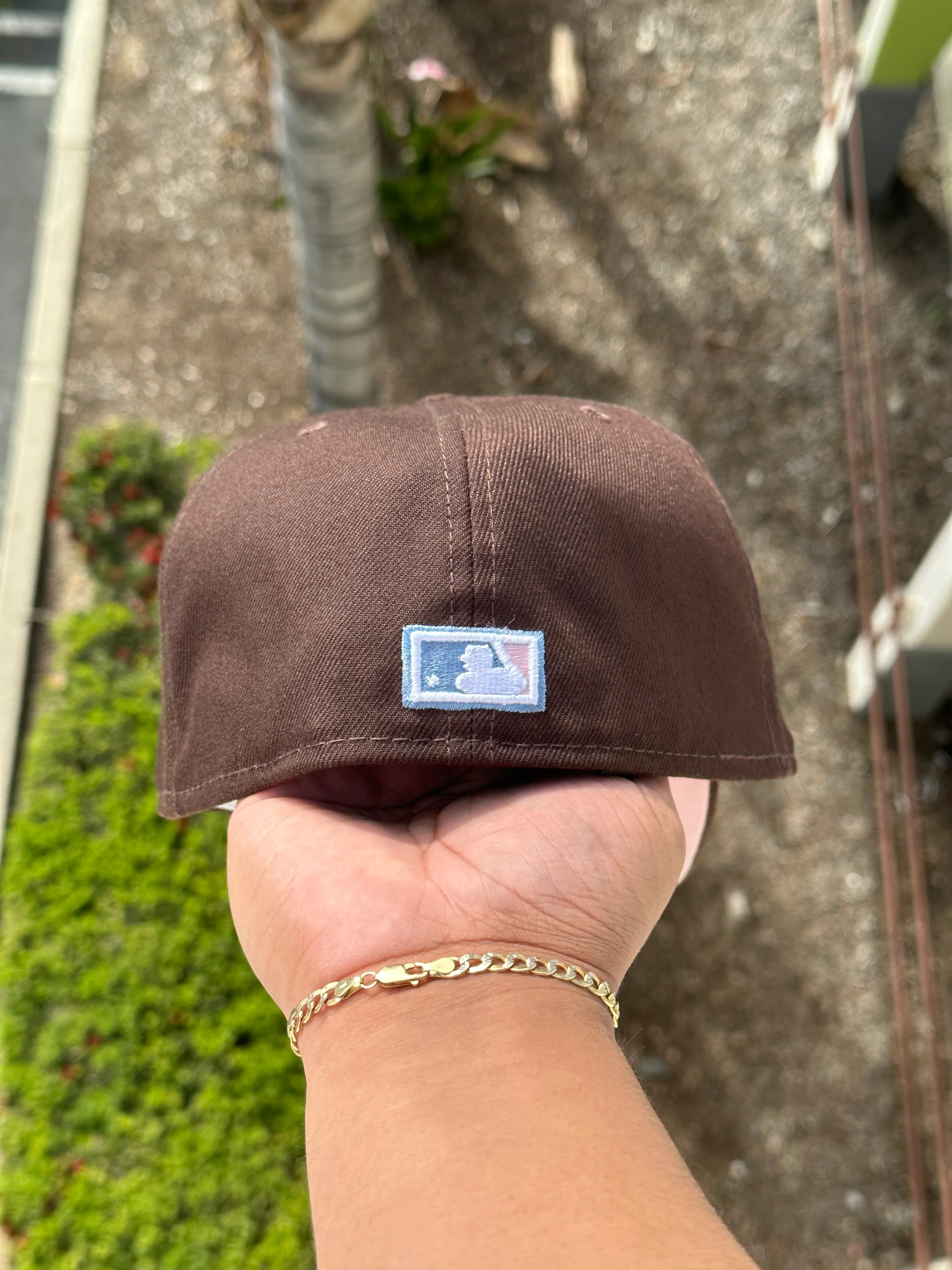 NEW ERA EXCLUSIVE 59FIFTY BROWN NEW YORK YANKEES W/ 1999 WORLD SERIES PATCH - Image 7