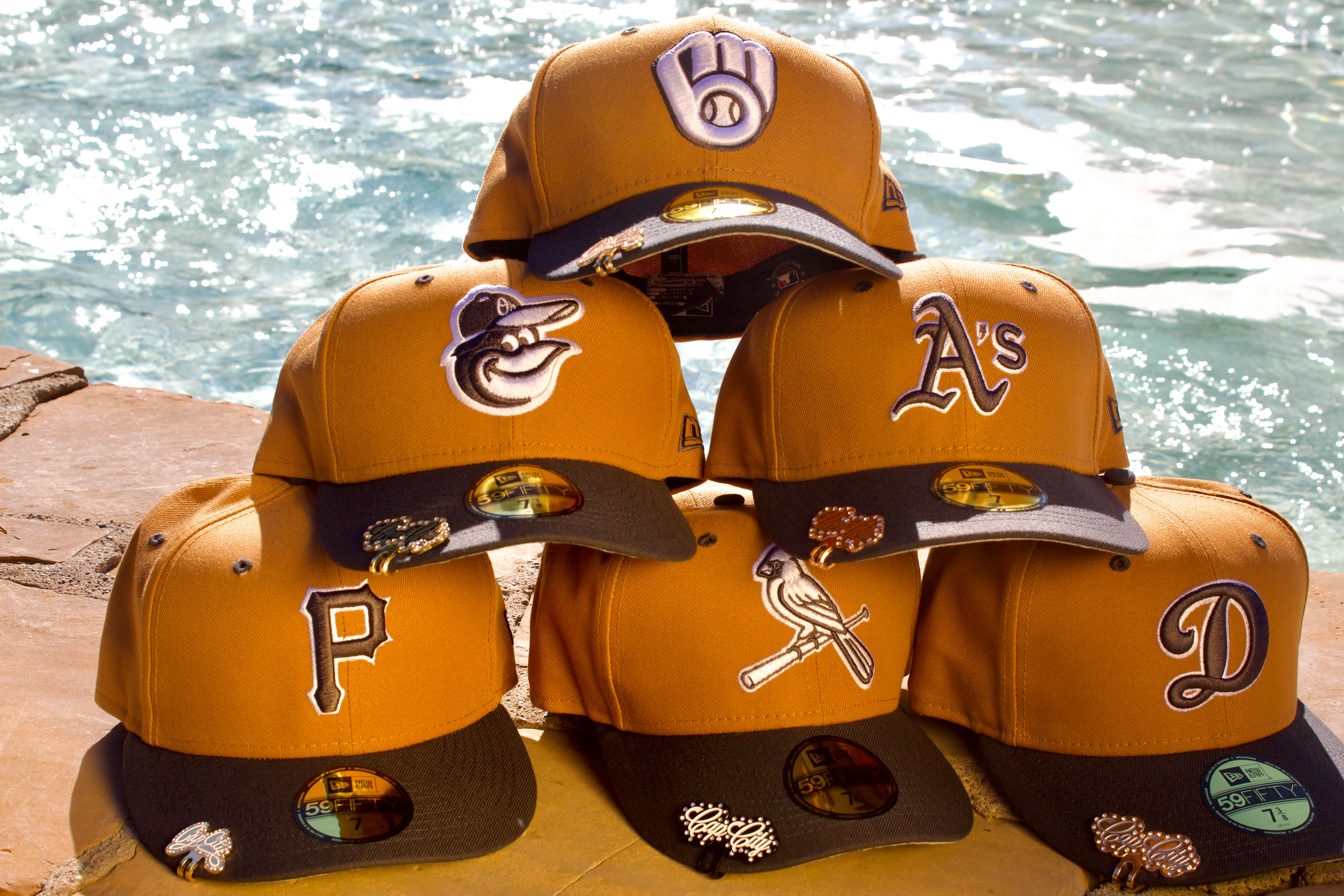 NEW ERA EXCLUSIVE 59FIFTY TAN/GREY MILWAUKEE BREWERS 2TONE COLOR PACK - Image 7