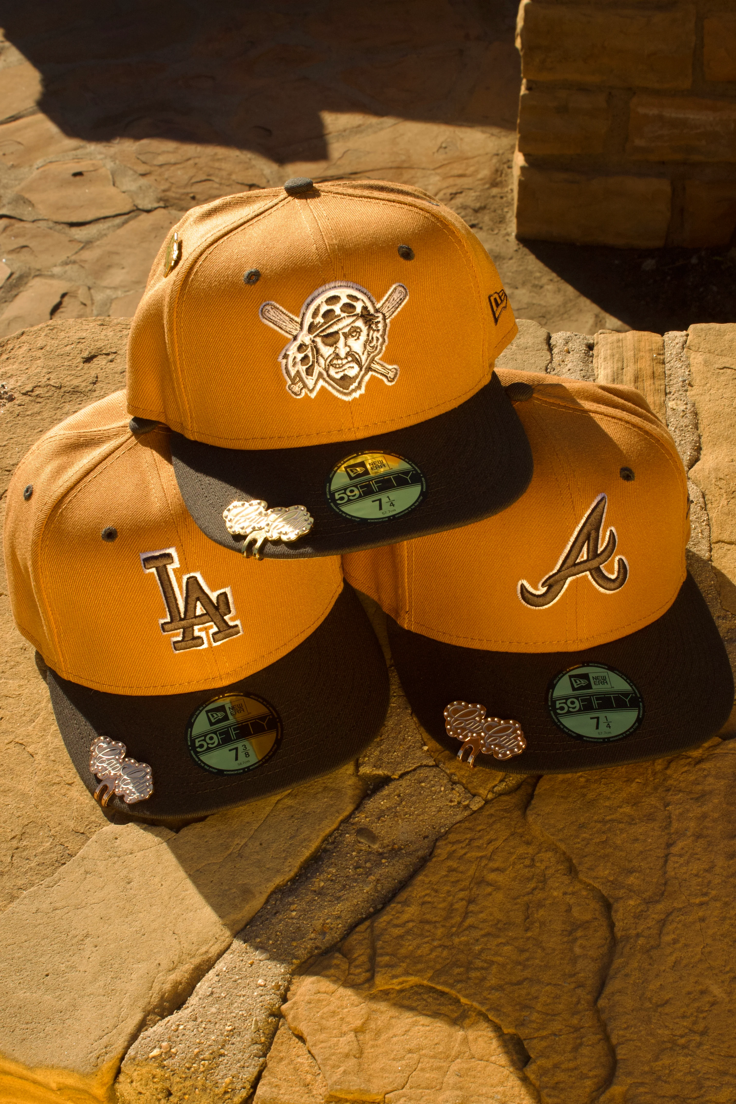 NEW ERA EXCLUSIVE 59FIFTY TAN/GREY PITTSBURGH PIRATES 2TONE COLOR PACK - Image 7