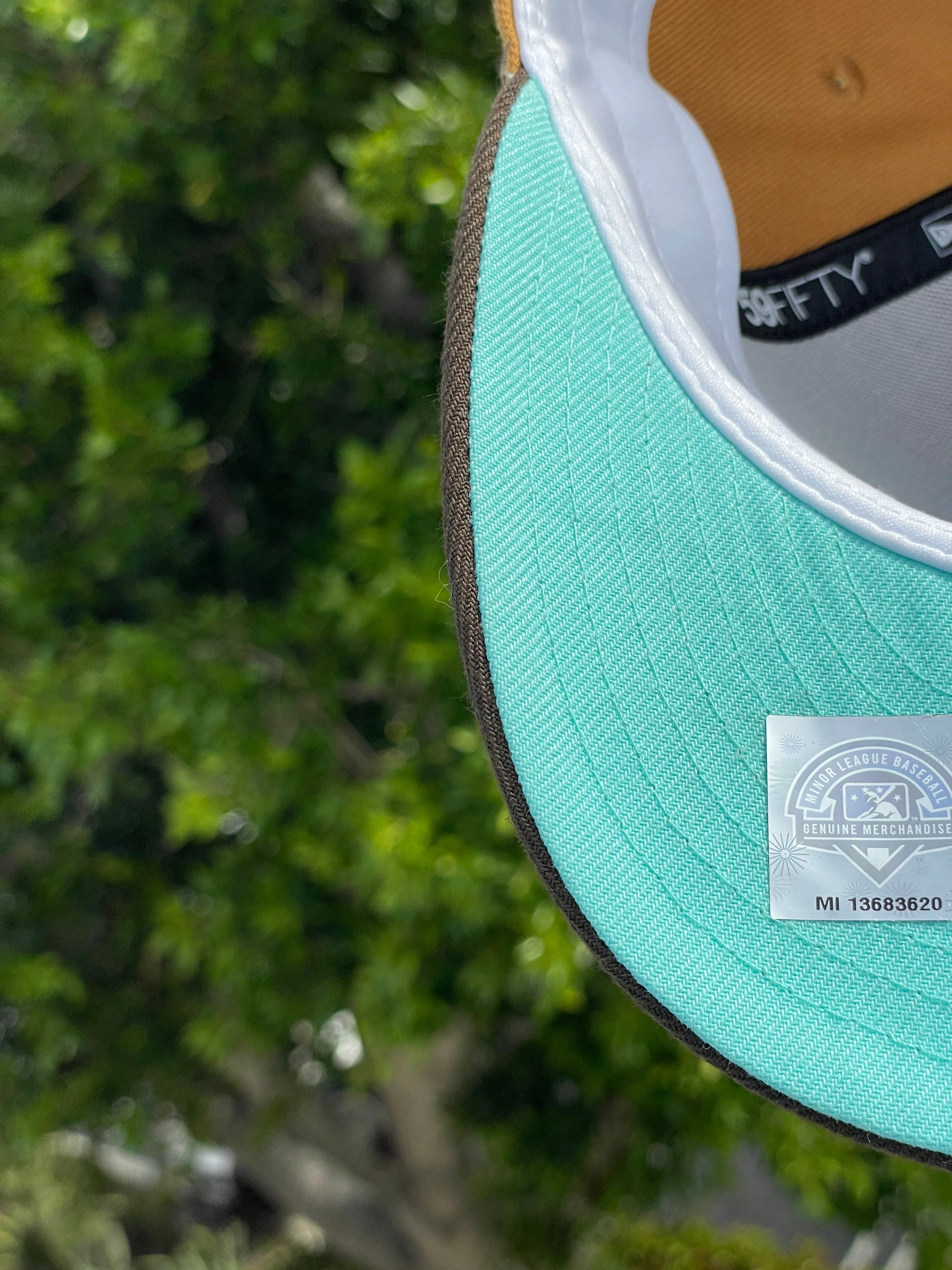NEW ERA EXCLUSIVE 59FIFTY TAN/WALNUT BUFFALO BISONS W/ HOMETOWN COLLECTION PATCH - Image 7