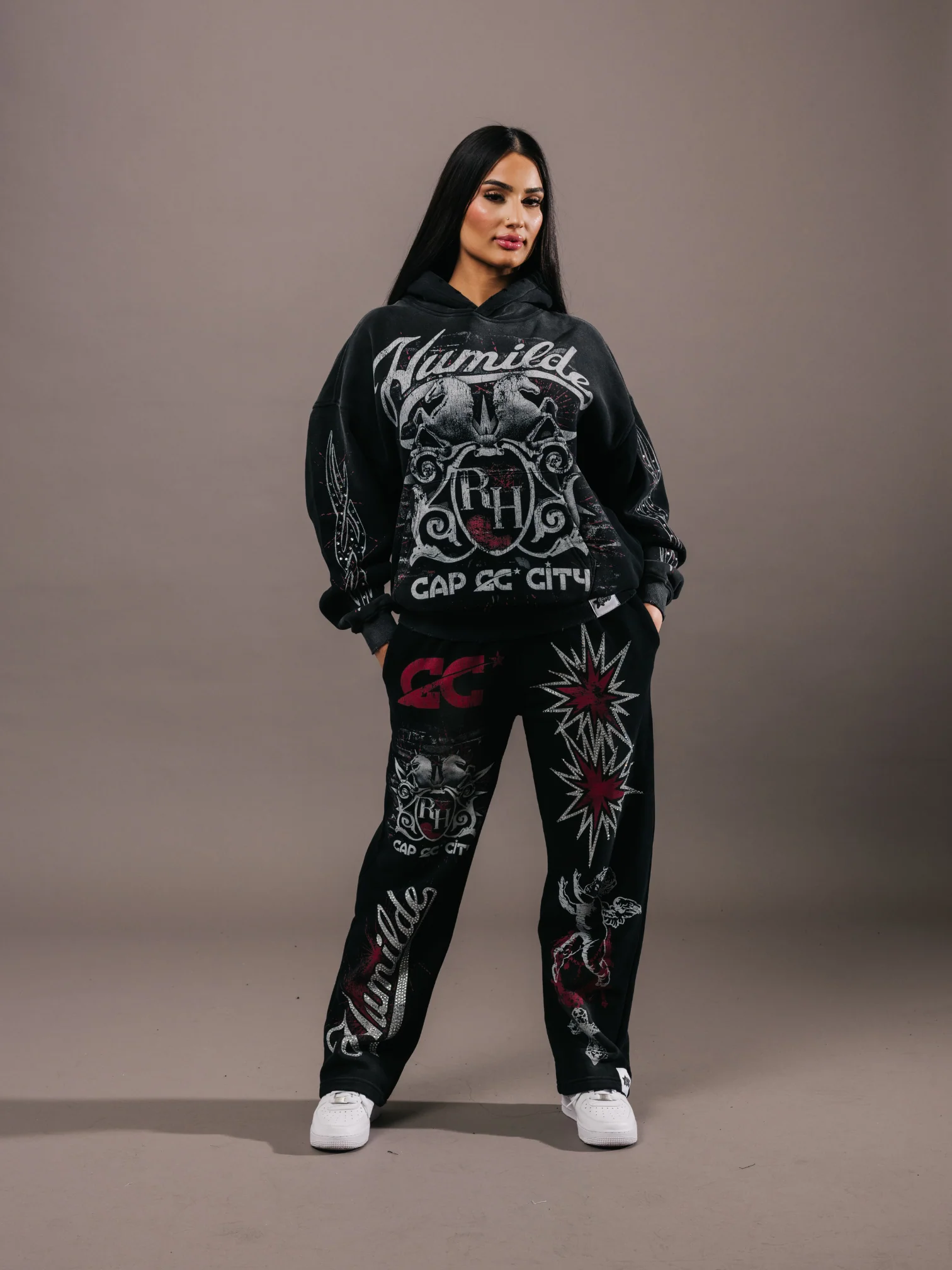 EXCLUSIVE CLUB x RANCHO HUMILDE "HUMILDE CORRIDOS" RHINESTONE SWEATS - Image 3