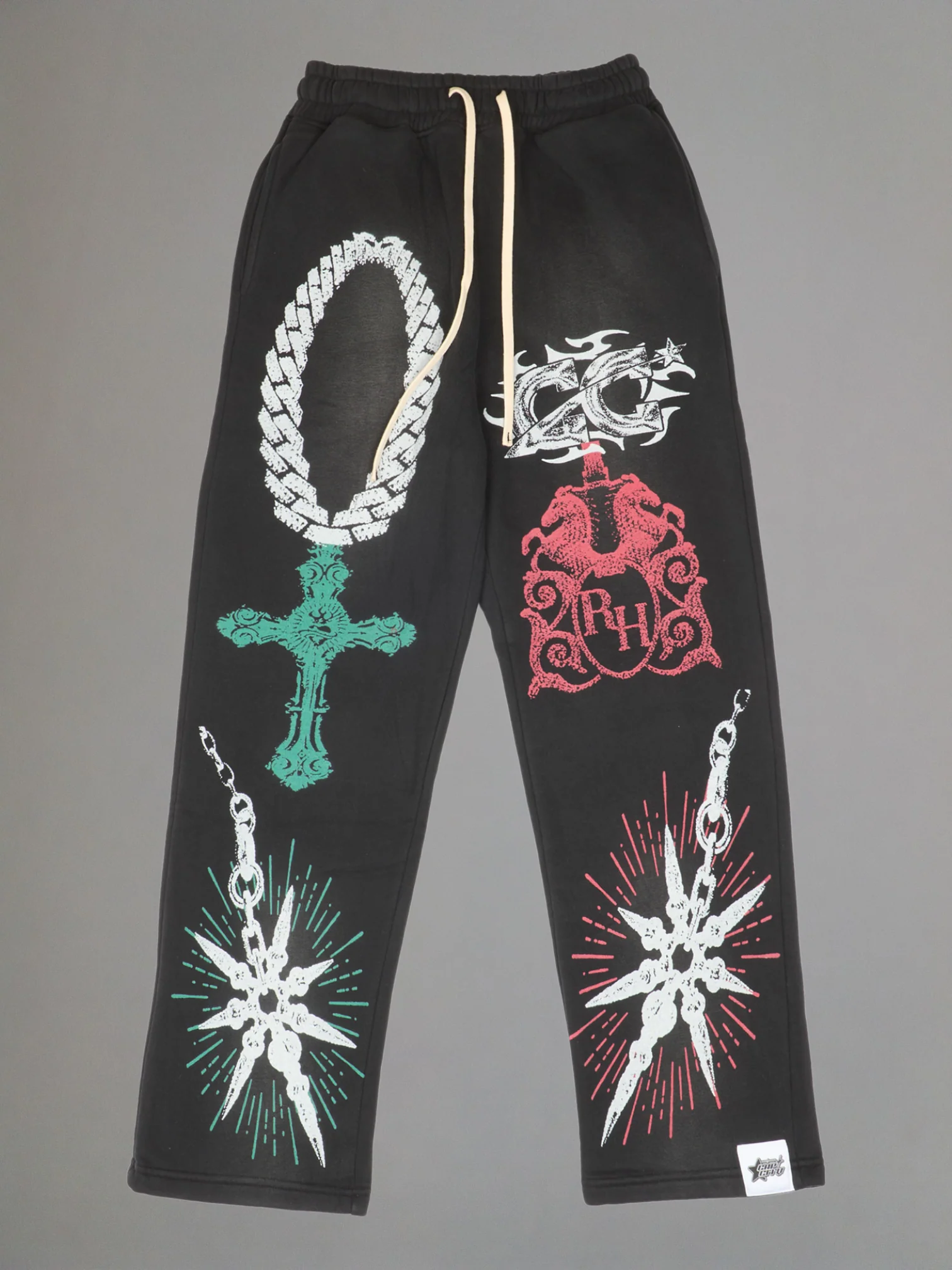 EXCLUSIVE CLUB x RANCHO HUMILDE BLACK/MEXICO COLORS SWEATS - Image 4