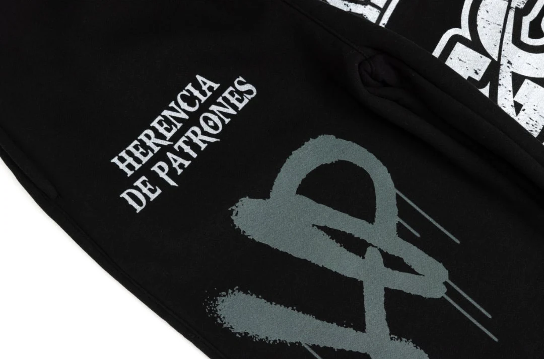 NEW* HERENCIA DE PATRONES x CAP CITY BLACK "CLIKA SHI" SWEATS - Image 4