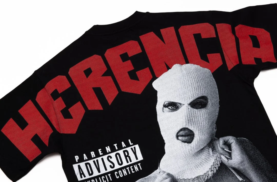 NEW* HERENCIA DE PATRONES x CAP CITY BLACK/RED HERENICA TEE - Image 6