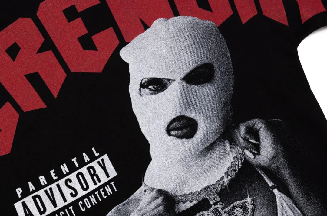 NEW* HERENCIA DE PATRONES x CAP CITY BLACK/RED "WHOLE LOTTA CLIKA SHI" ZIP UP HOODIE - Image 5