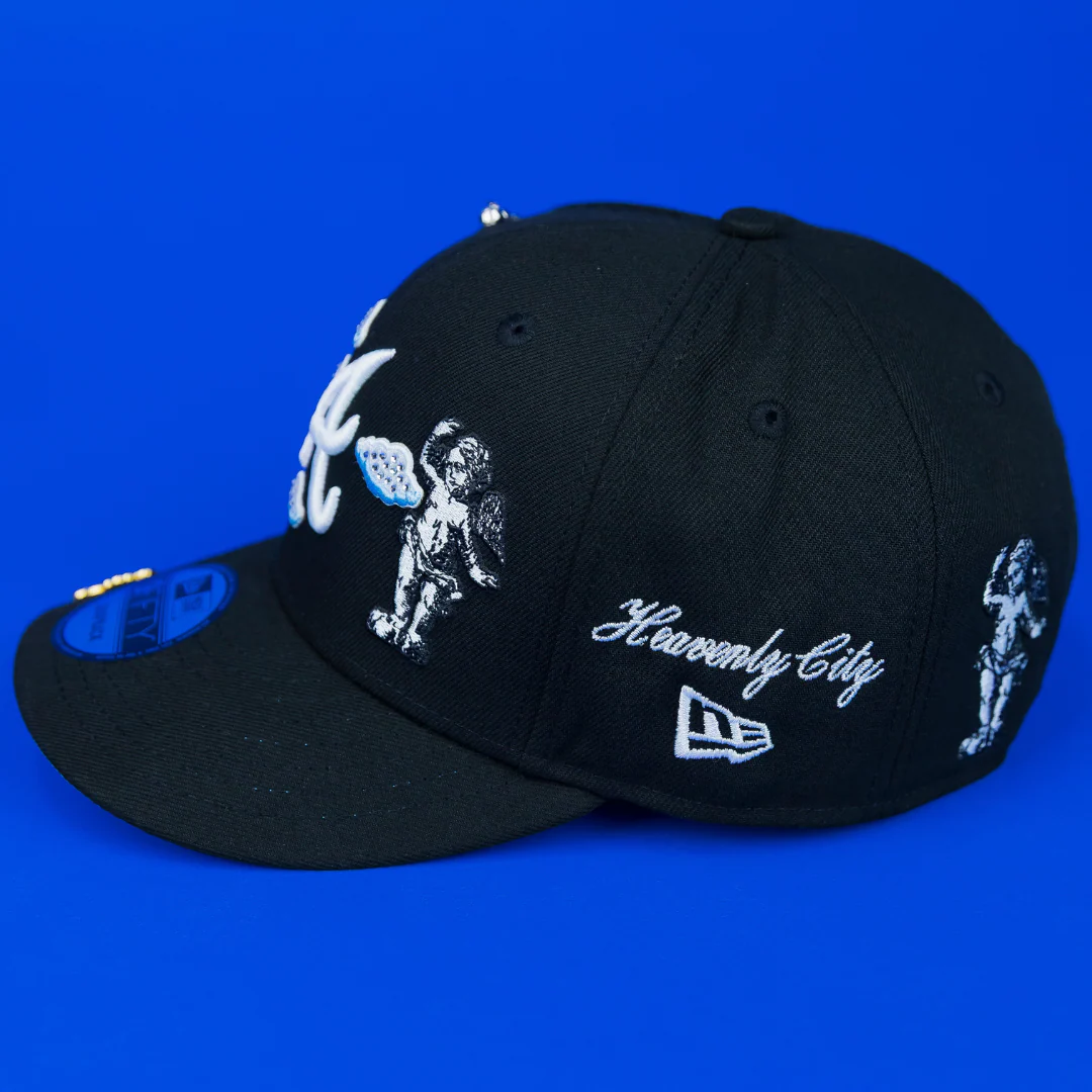 NEW ERA EXCLUSIVE 9FIFTY BLACK ATLANTA BRAVES "HEAVENLY CITY" SNAPBACK W/ 2017 INAUGURAL SESON SIDE PATCH *FREE BLIP INCLUDED - Image 3