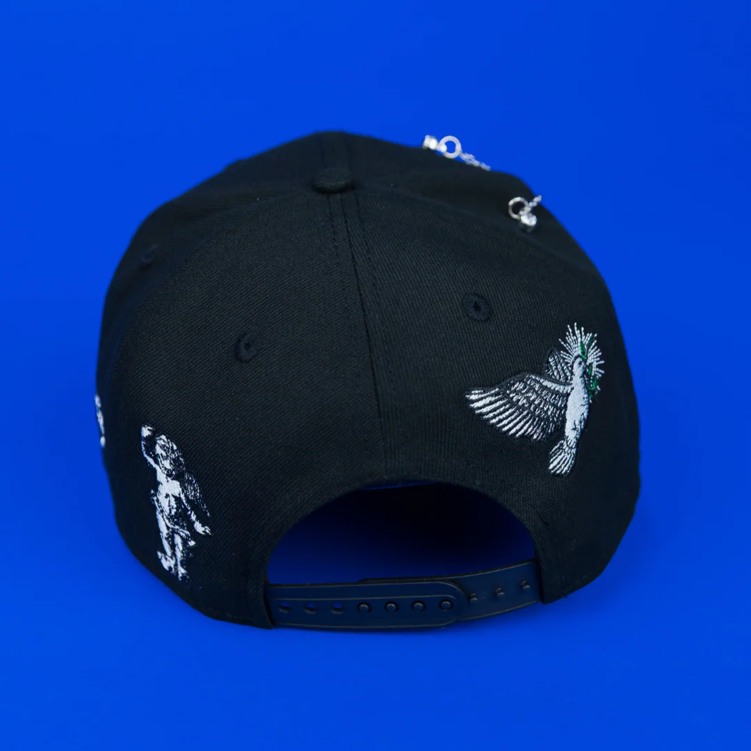 NEW ERA EXCLUSIVE 9FIFTY BLACK ATLANTA BRAVES "HEAVENLY CITY" SNAPBACK W/ 2017 INAUGURAL SESON SIDE PATCH *FREE BLIP INCLUDED - Image 4