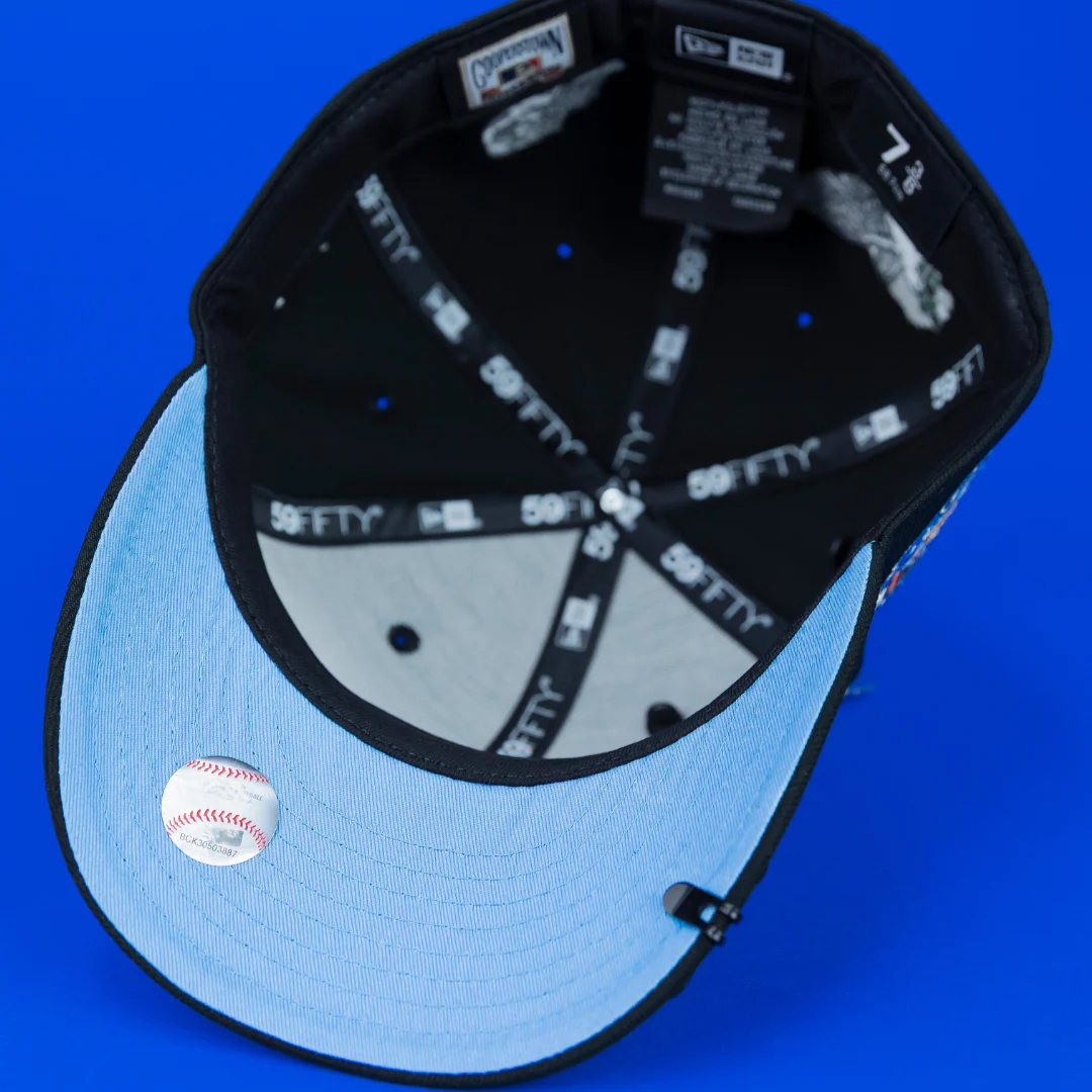 NEW ERA EXCLUSIVE 59FIFTY BLACK ATLANTA BRAVES "HEAVENLY CITY" W/ 2017 INAUGURAL SEASON SIDE PATCH *FREE BLIP INCLUDED - Image 5