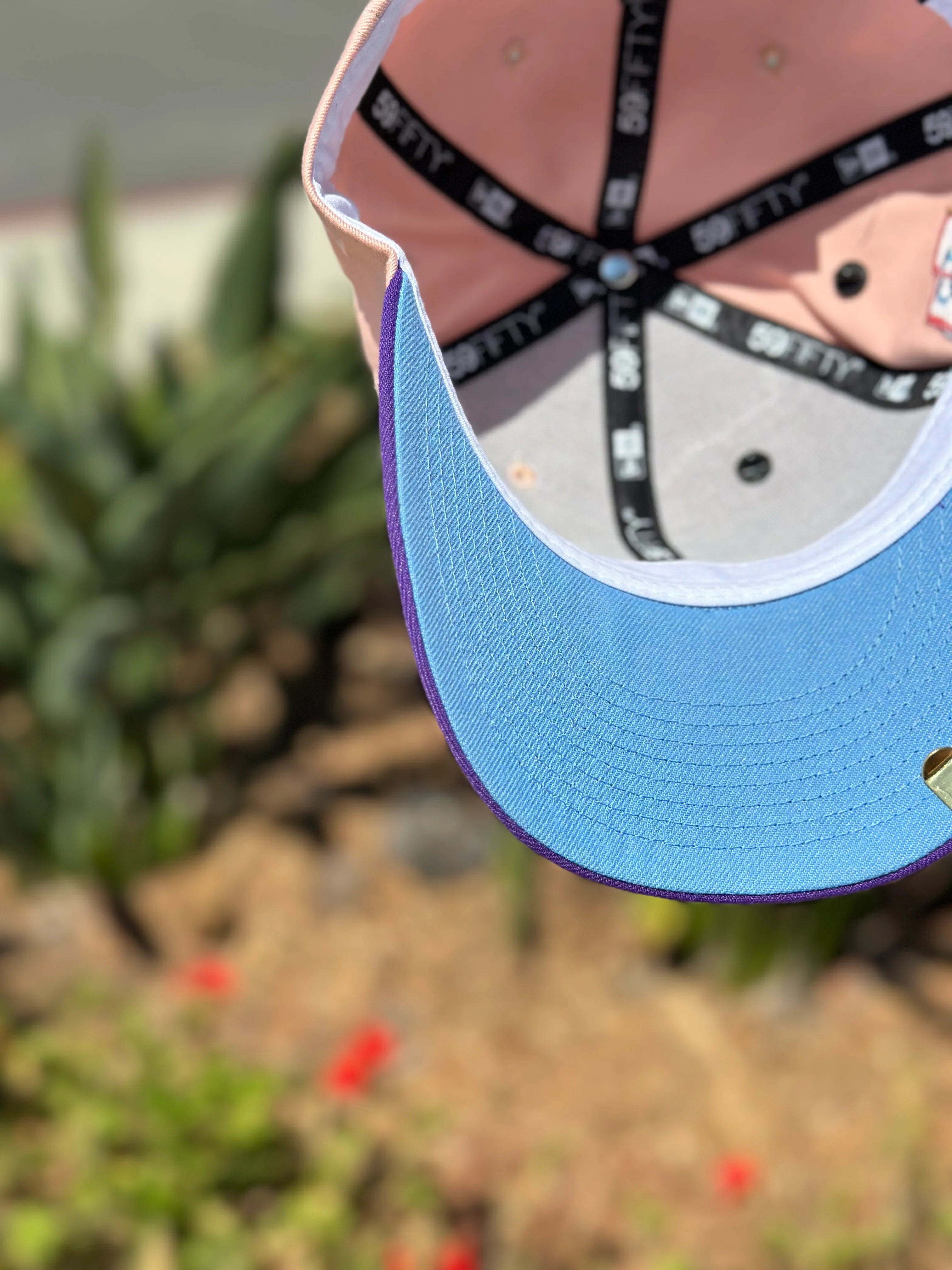 NEW ERA EXCLUSIVE 59FIFTY BLUSH/PURPLE PITTSBURGH PIRATES W/ 1959 ALL STAR GAME PATCH - Image 6