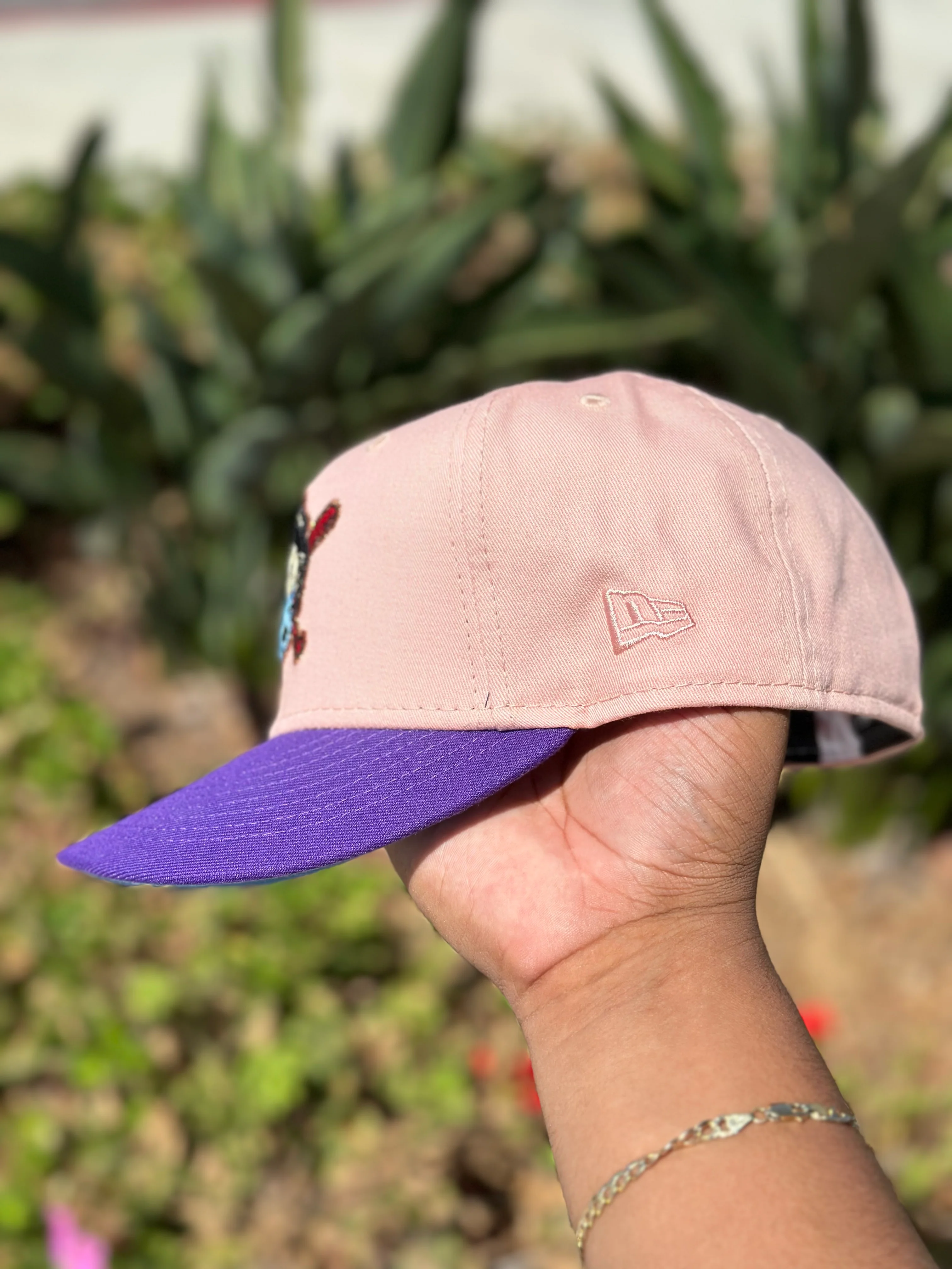 NEW ERA EXCLUSIVE 59FIFTY BLUSH/PURPLE PITTSBURGH PIRATES W/ 1959 ALL STAR GAME PATCH - Image 7