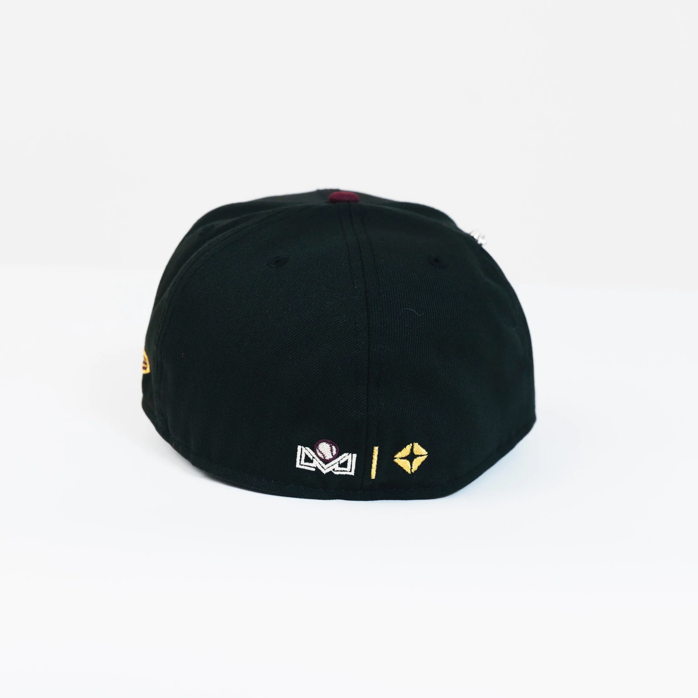 NEW ERA EXCLUSIVE 59FIFTY BLACK/ BURGUNDY CHARROS DE JALISCO W/ EL GALLO SIDE PATCH - Image 4