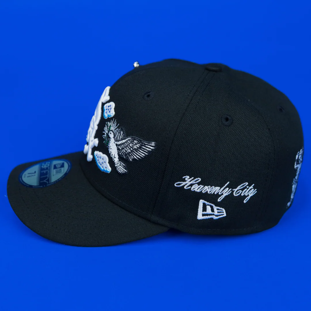 NEW ERA EXCLUSIVE 59FIFTY BLACK CHICAGO WHITE SOX "HEAVENLY CITY" W/ 1917 WORLD SERIES SIDE PATCH *FREE BLIP INCLUDED - Image 3
