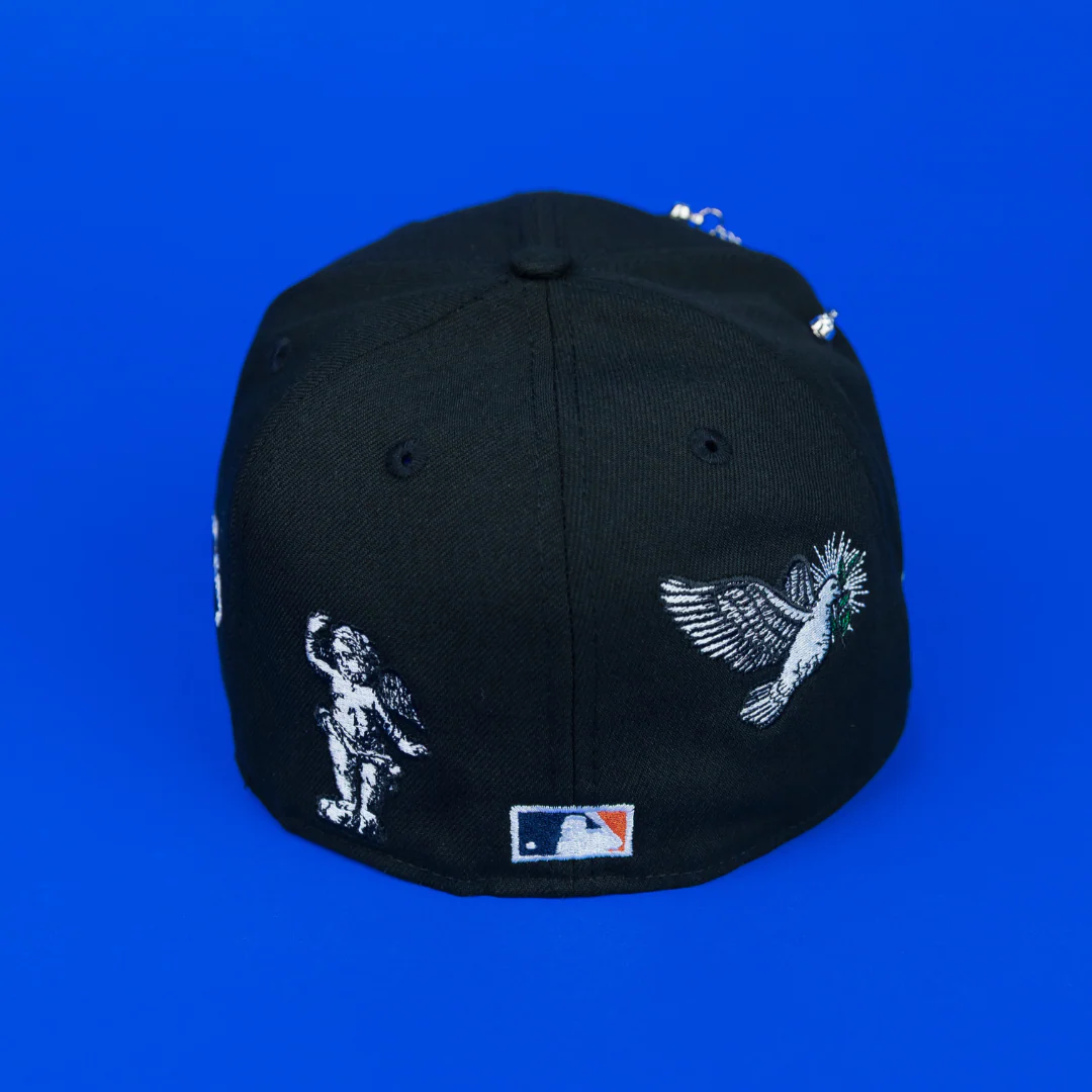 NEW ERA EXCLUSIVE 59FIFTY BLACK HOUSTON ASTROS "HEAVENLY CITY" W/ ANNIVERSARY SIDE PATCH *FREE BLIP INCLUDED - Image 4