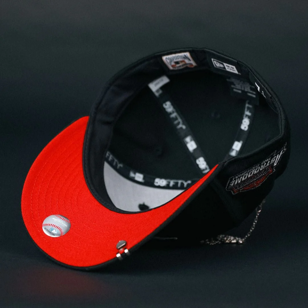 NEW ERA EXCLUSIVE 59FIFTY BLACK HOUSTON ASTROS W/ ASTRODOME SIDE PATCH - Image 5