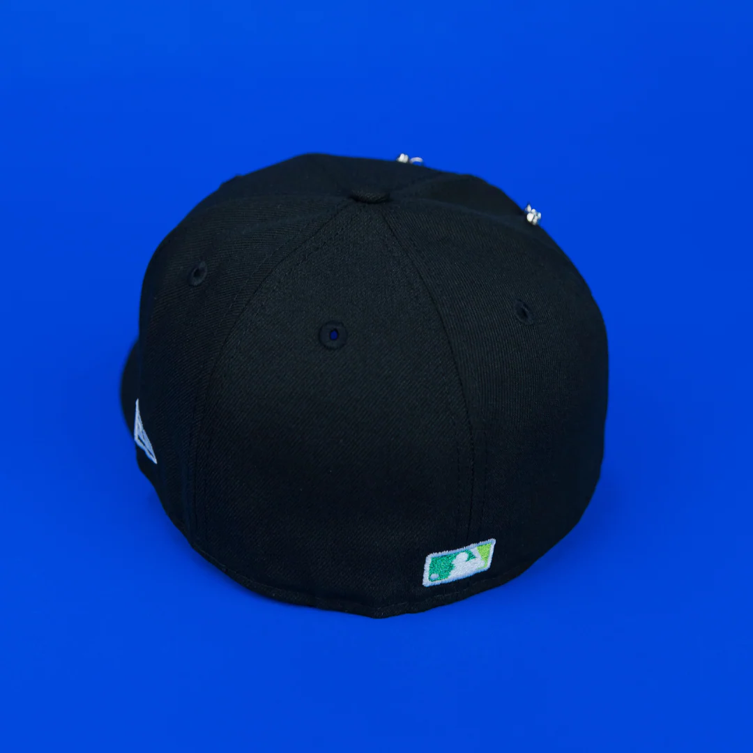 NEW ERA EXCLUSIVE 59FIFTY BLACK LOS ANGELES DODGERS "HEAVENLY CITY" W/ 1984 OLYMPIC SIDE PATCH *FREE BLIP INCLUDED - Image 4