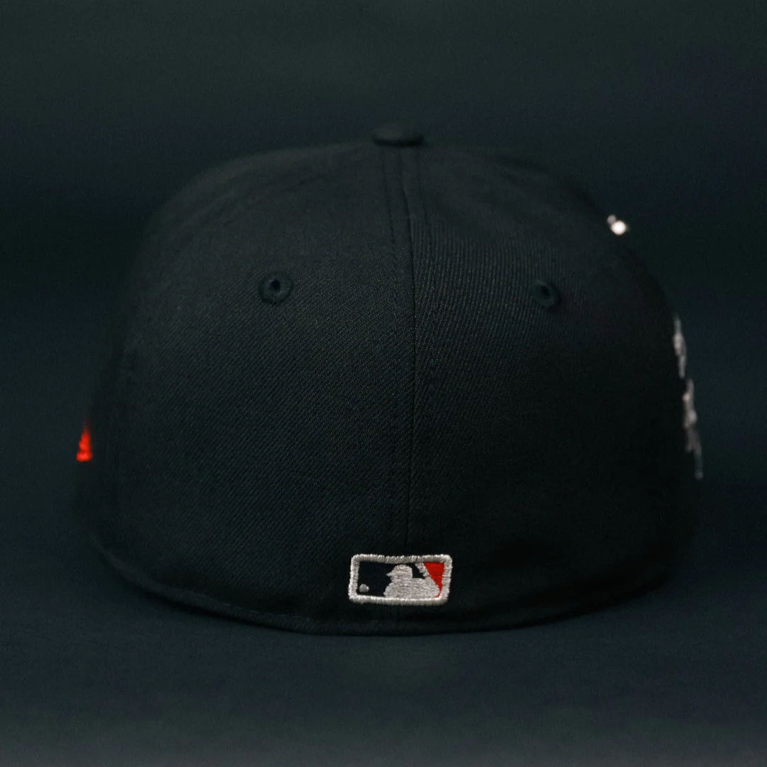 NEW ERA EXCLUSIVE 59FIFTY BLACKED OUT LOS ANGELES DODGERS "HEAVENLY CITY" W/ SHOHEI OHTANI SIDE PATCH - Image 3