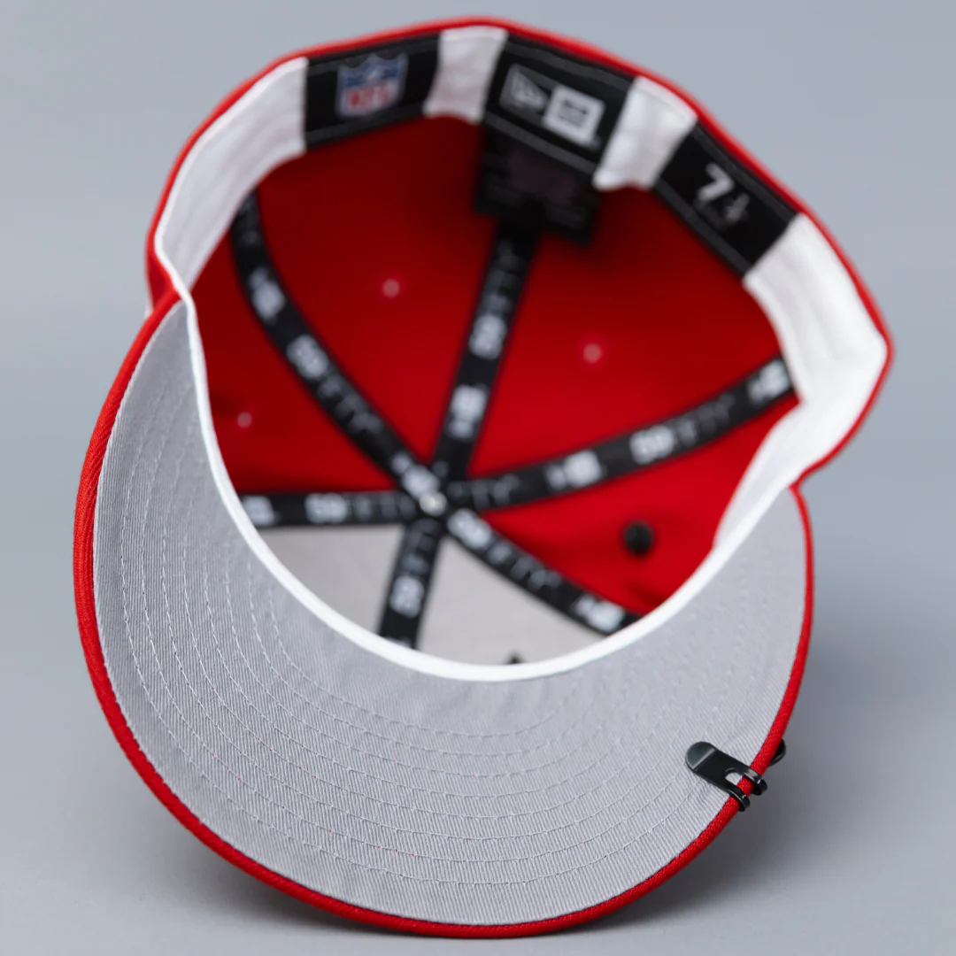 NEW ERA EXCLUSIVE 59FIFTY RED LOS ANGELES RAMS W/ 2004 PRO BOWL SIDE PATCH - Image 5