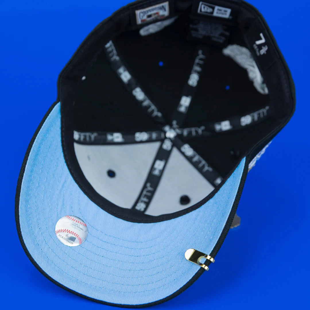 NEW ERA EXCLUSIVE 59FIFTY BLACK NEW YORK YANKEES "HEAVENLY CITY" W/ 1949 WORLD SERIES SIDE PATCH *FREE BLIP INCLUDED - Image 5