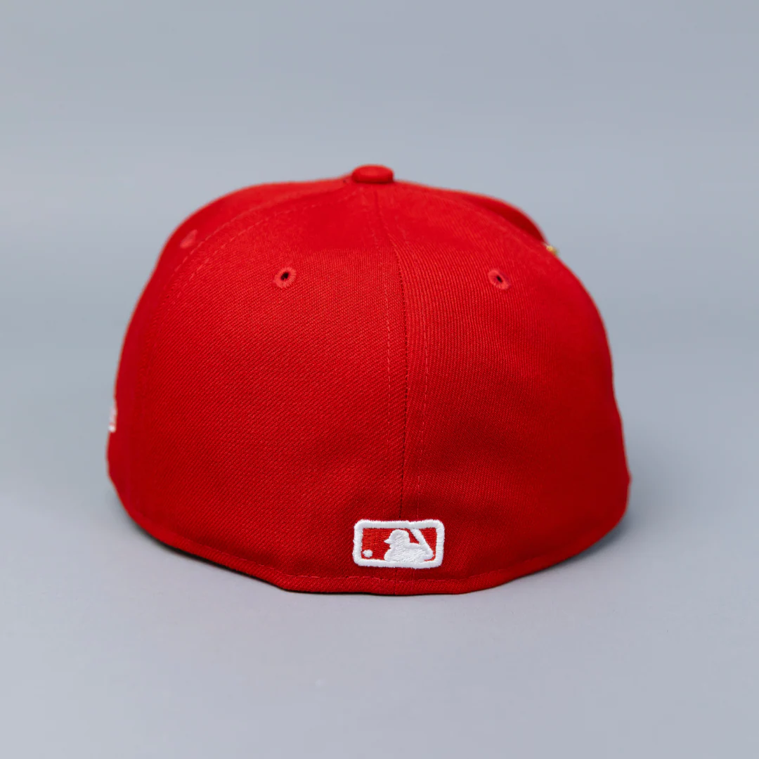 NEW ERA EXCLUSIVE 59FIFTY RED NEW YORK YANKEES W/ SUBWAY SERIES SIDE PATCH - Image 4