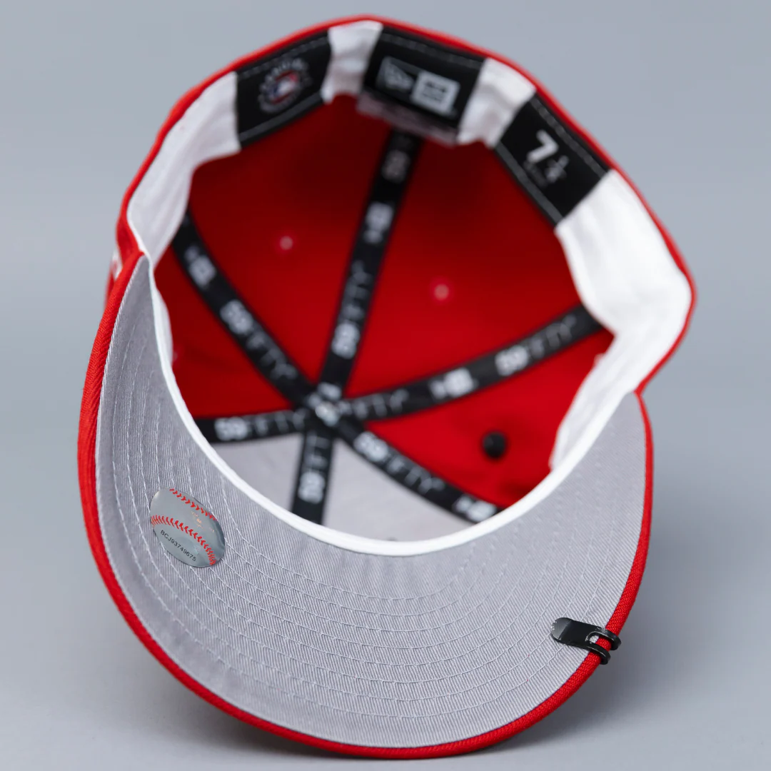 NEW ERA EXCLUSIVE 59FIFTY RED NEW YORK YANKEES W/ 2000 WORLD SERIES SIDE PATCH - Image 5