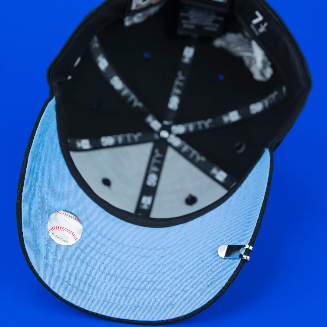 NEW ERA EXCLUSIVE 59FIFTY BLACK OAKLAND ATHLETICS "HEAVENLY CITY" W/ BATTLE OF THE BAY SIDE PATCH *FREE BLIP INCLUDED - Image 5