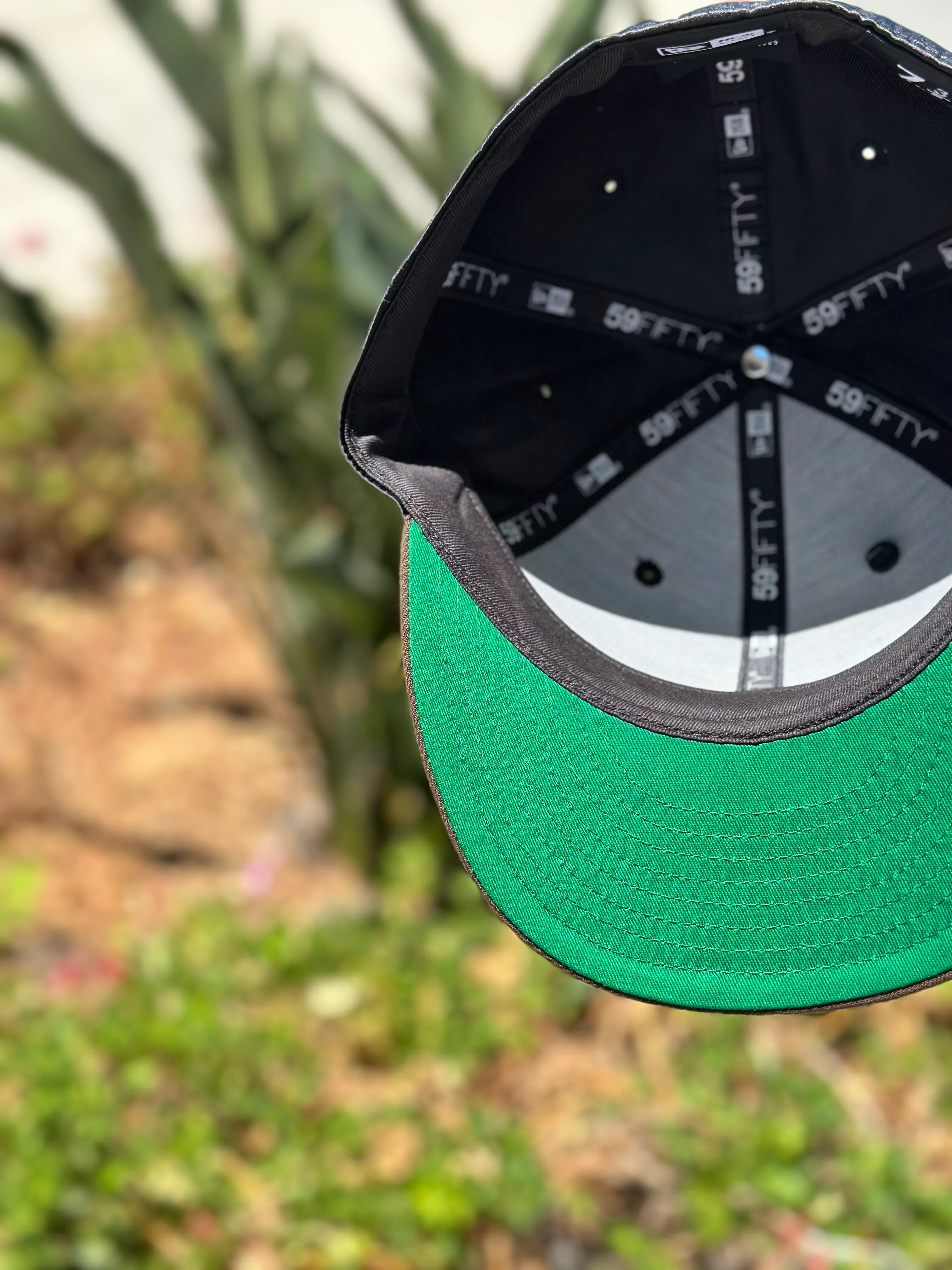 NEW ERA EXCLUSIVE 59FIFTY SATIN/BROWN MEXICO "EL CABALLO" W/ MEXICO FLAG SIDE PATCH - Image 7