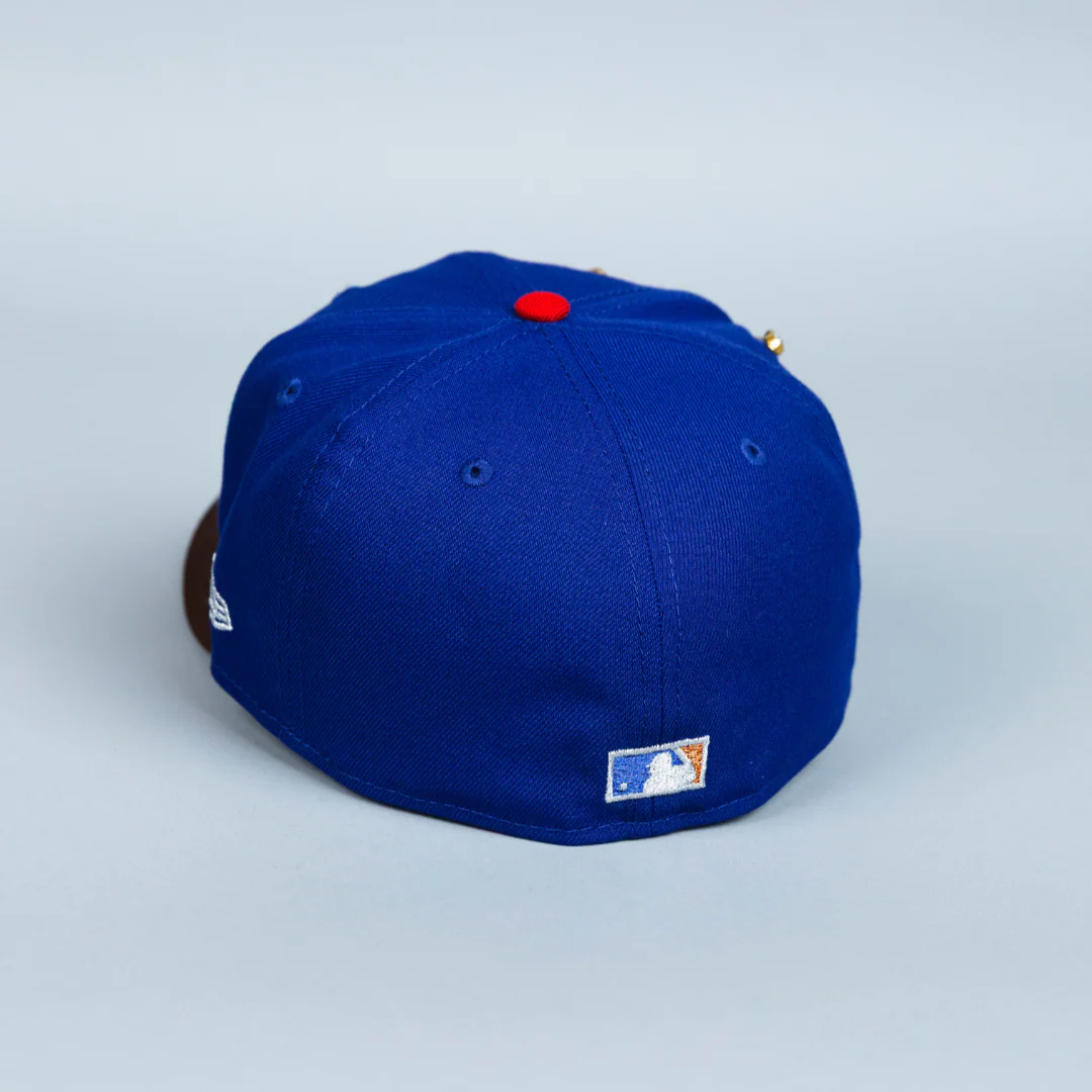 NEW ERA EXCLUSIVE 59FIFTY DARK BLUE/ BROWN TEXAS RANGERS W/ FINAL SEASON SIDE PATCH - Image 4