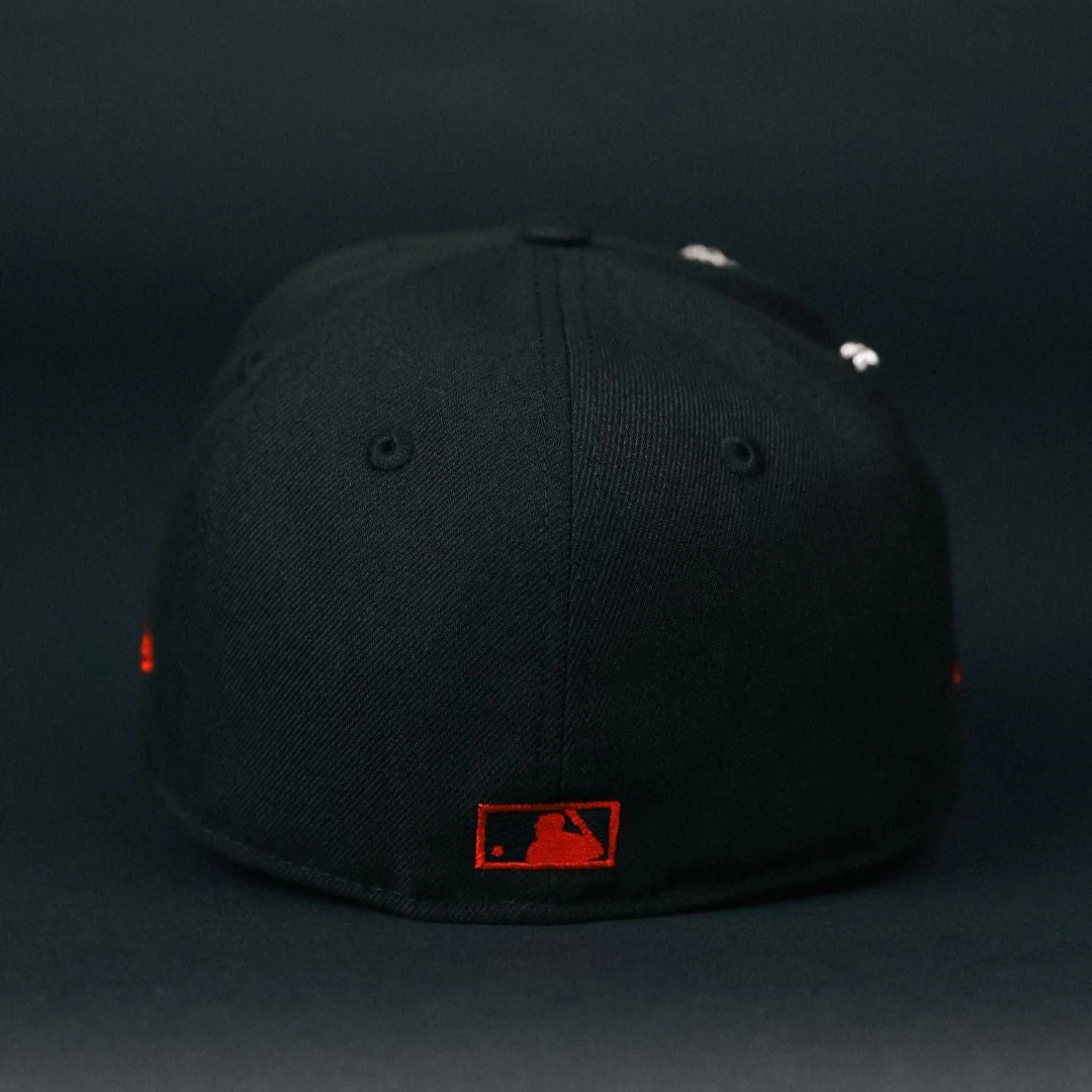 NEW ERA EXCLUSIVE 59FIFTY BLACKED OUT CHICAGO WHITE SOX W/ WORLD SERIES CHAMPIONS SIDE PATCH - Image 4
