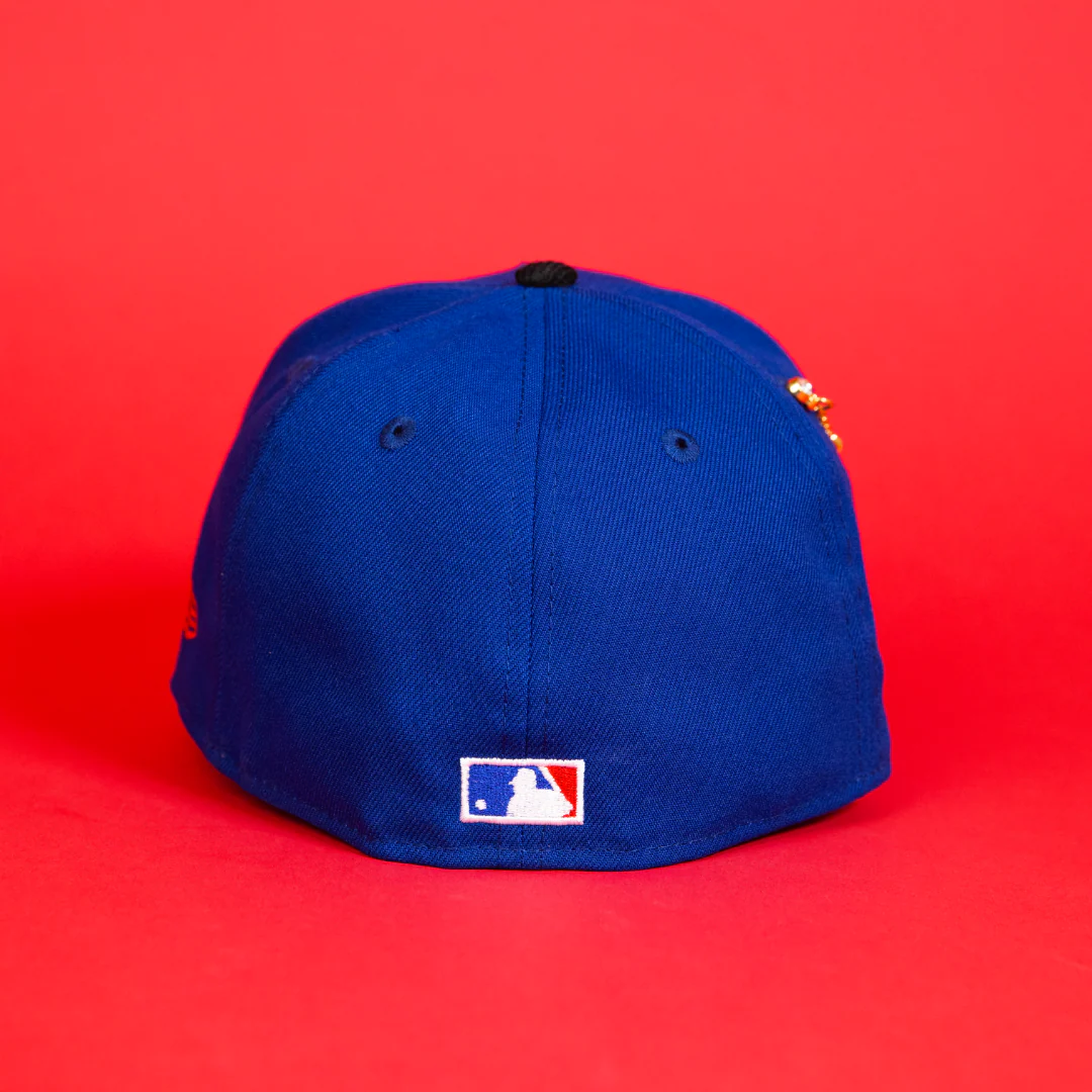 NEW ERA EXCLUSIVE 59FIFTY BLUE/ CORDUROY LOS ANGELES DODGERS SCRIPT W/ 100TH ANNIVERSARY SIDE PATCH - Image 4
