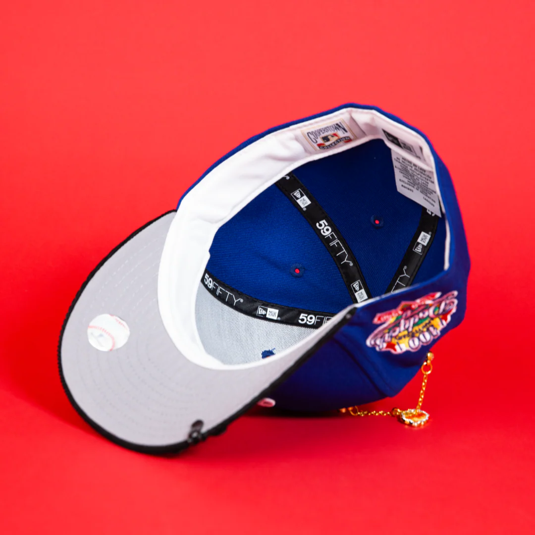 NEW ERA EXCLUSIVE 59FIFTY BLUE/ CORDUROY LOS ANGELES DODGERS SCRIPT W/ 100TH ANNIVERSARY SIDE PATCH - Image 6
