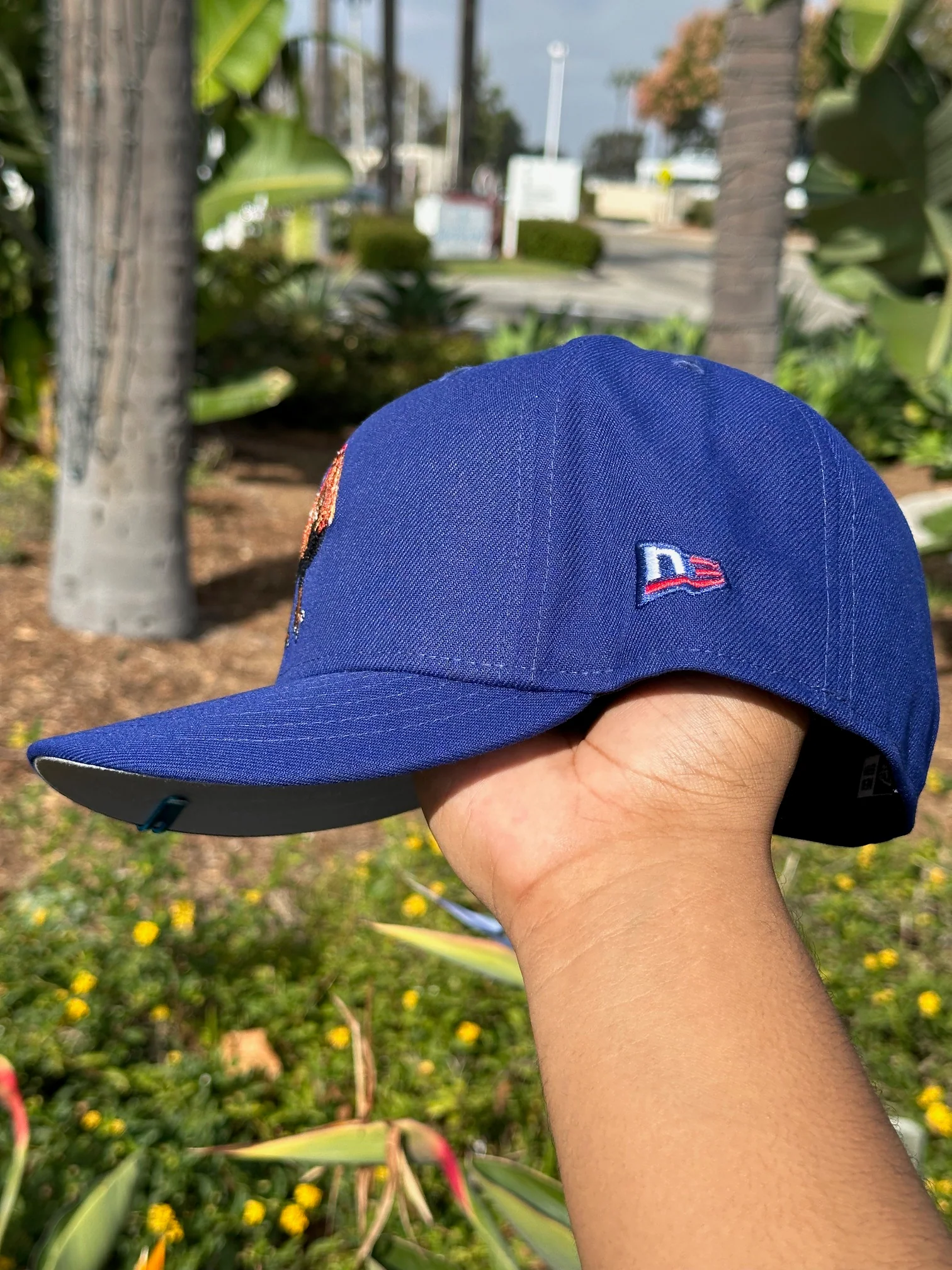 NEW ERA EXCLUSIVE 59FIFTY BLUE MEXICO "EL GALLO" W/ MEXICO FLAG SIDE PATCH - Image 5