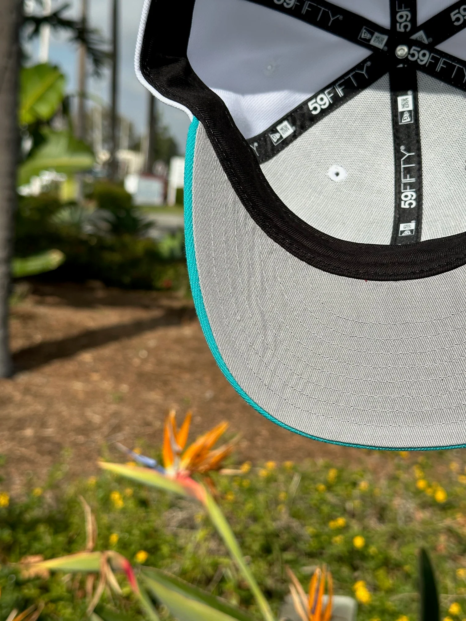 NEW ERA EXCLUSIVE 59FIFTY WHITE/TURQUOISE MEXICO W/ MEXICO FLAG SIDE PATCH - Image 7