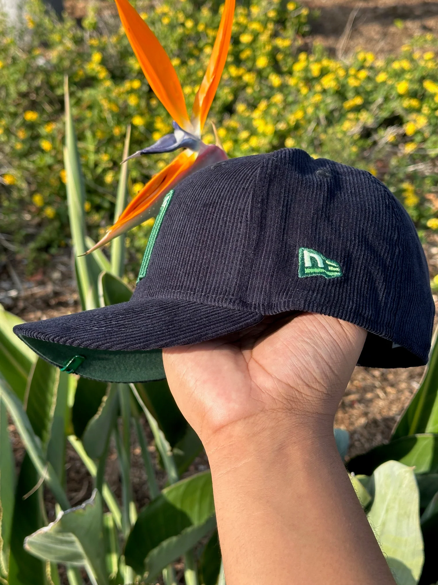 NEW ERA EXCLUSIVE 59FIFTY NAVY CORDUROY MEXICO W/ MEXICO FLAG SIDE PATCH - Image 4