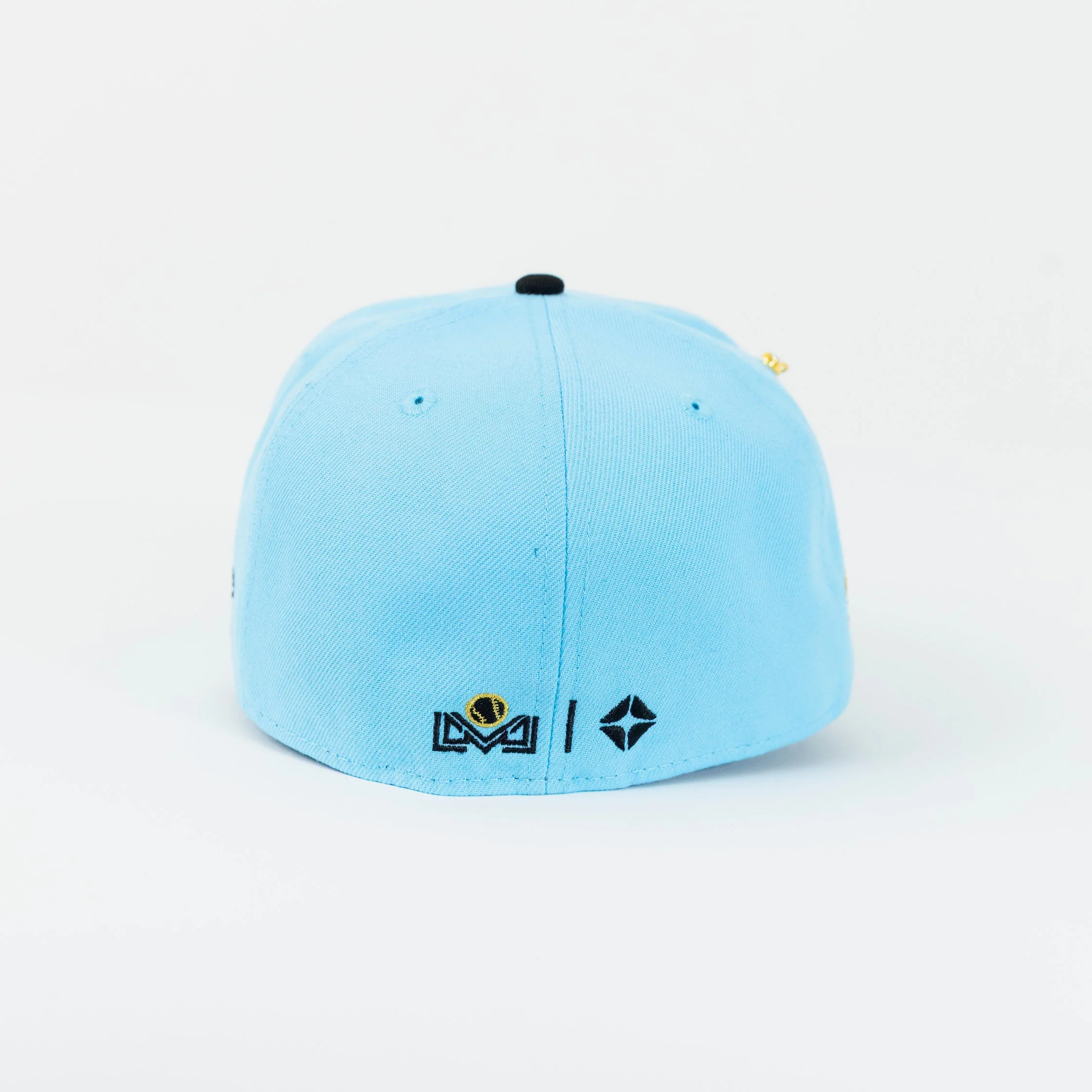 NEW ERA EXCLUSIVE 59FIFTY ICY BLUE/ BLACK CHARROS DE JALISCO W/ CAMPEONES SIDE PATCH - Image 4