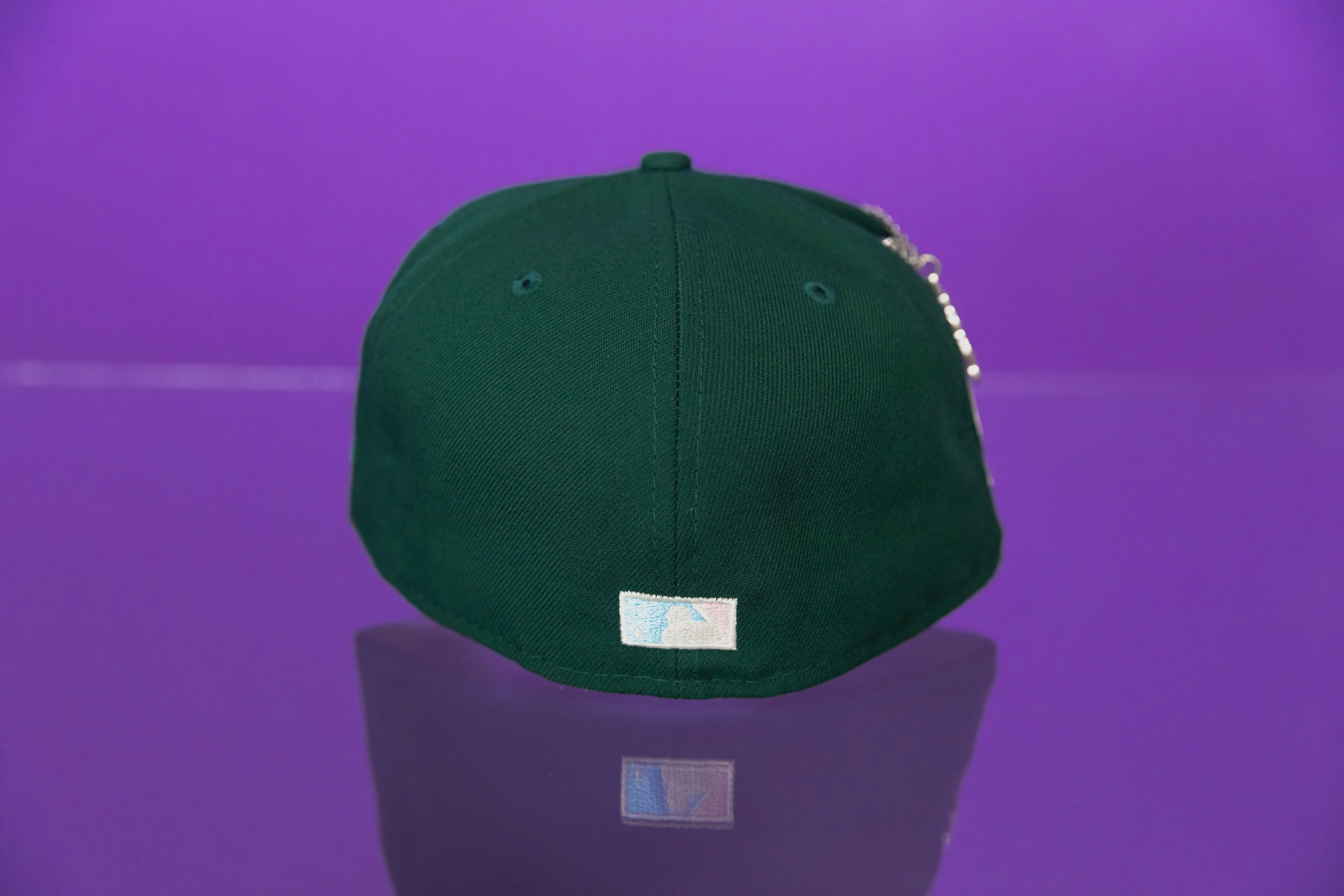 NEW ERA EXCLUSIVE 59FIFTY FOREST GREEN LOS ANGELES DODGERS W/ 60TH ANNIVERSARY SIDE PATCH - Image 4