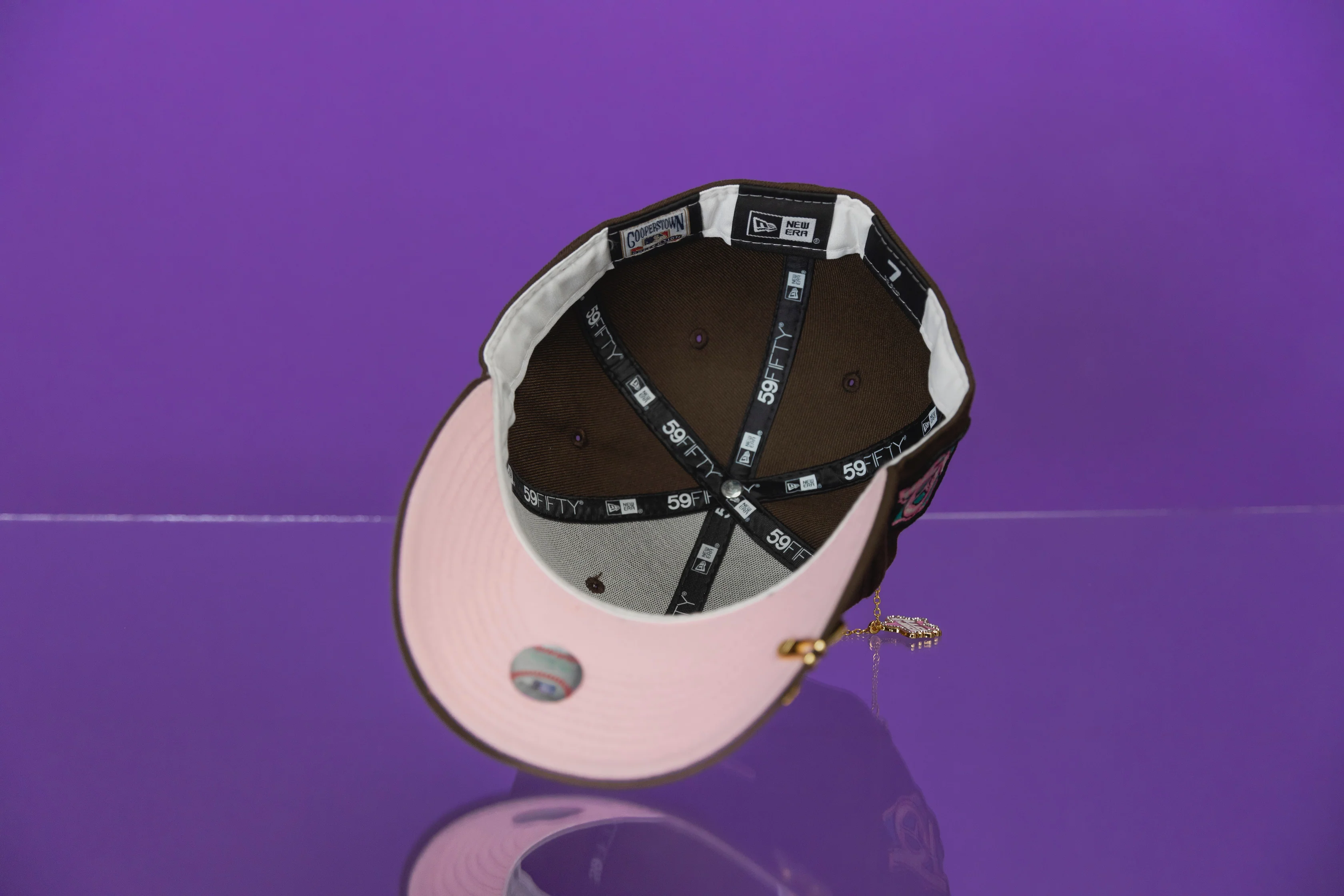 NEW ERA EXCLUSIVE 59FIFTY FOREST GREEN LOS ANGELES DODGERS W/ 60TH ANNIVERSARY SIDE PATCH - Image 5