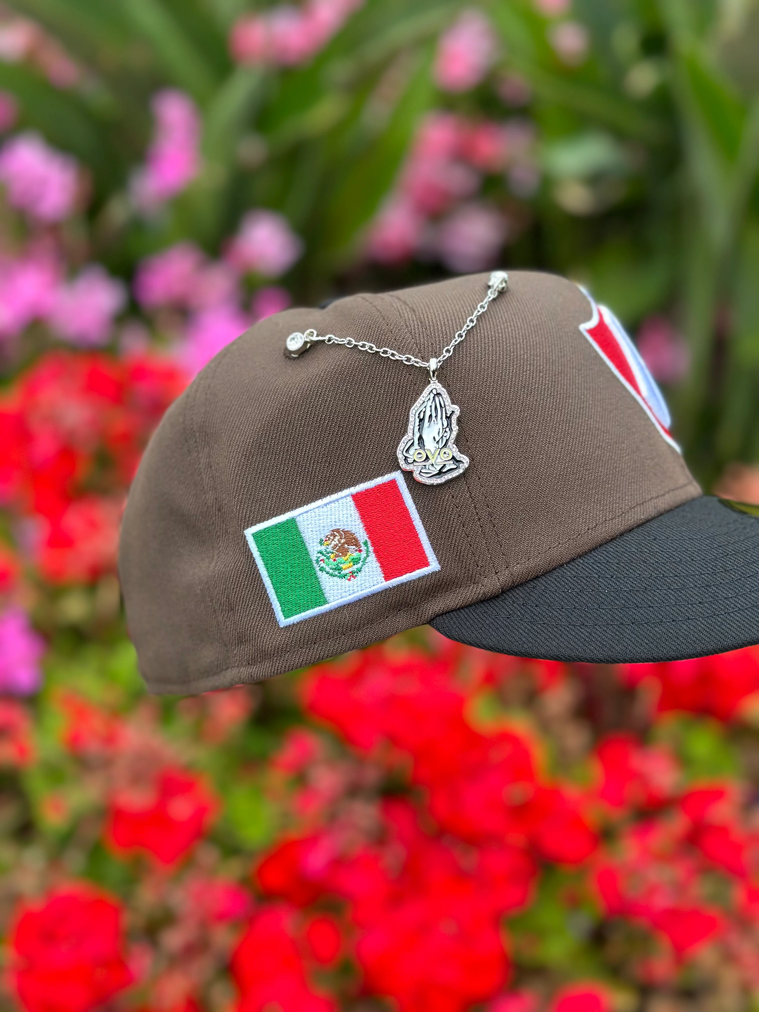 NEW ERA EXCLUSIVE 59FIFTY MOCHA/BLACK "ATLAS DE GUADALAJARA" W/ MEXICO FLAG SIDE PATCH - Image 3