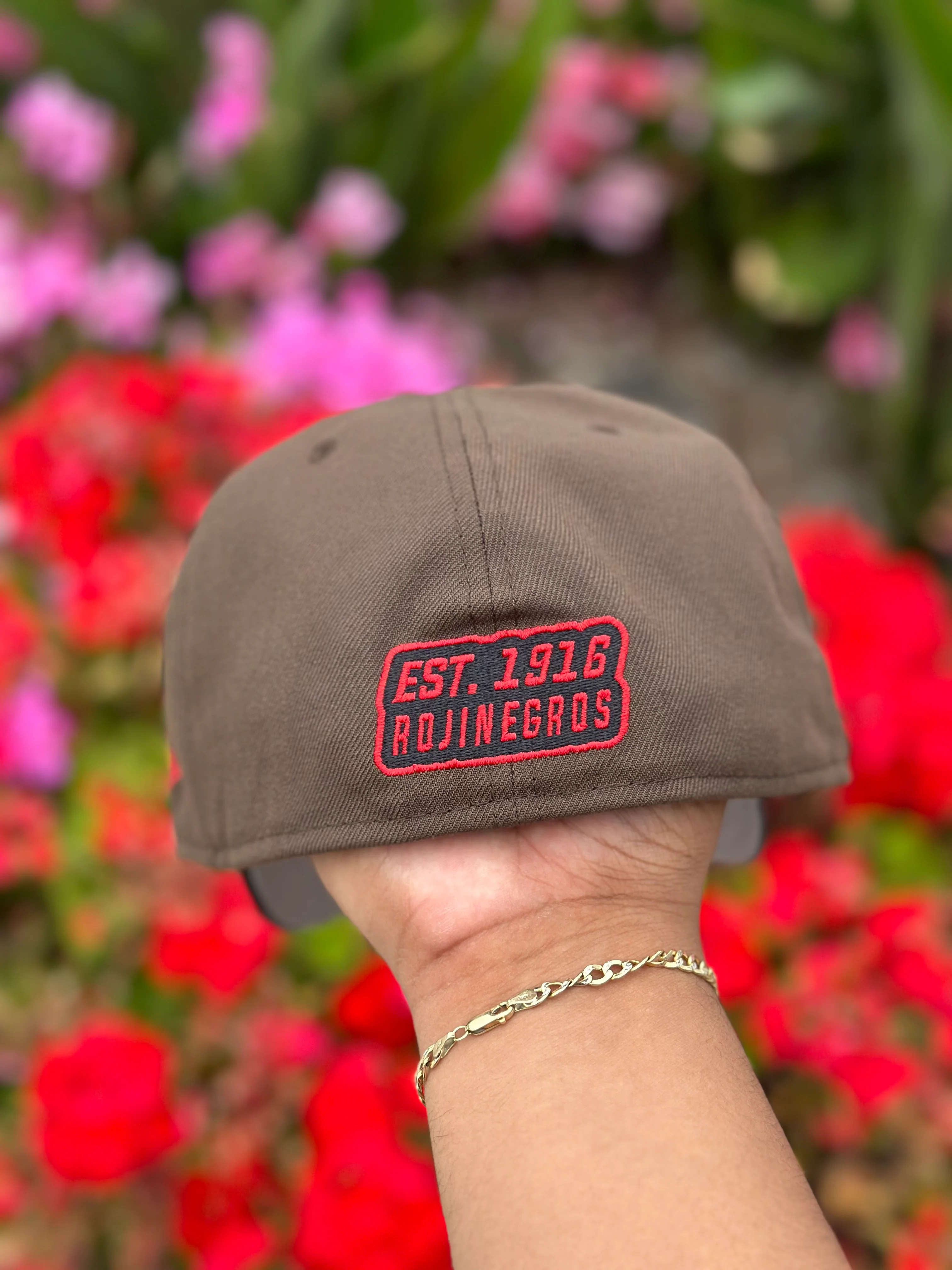 NEW ERA EXCLUSIVE 59FIFTY MOCHA/BLACK "ATLAS DE GUADALAJARA" W/ MEXICO FLAG SIDE PATCH - Image 4