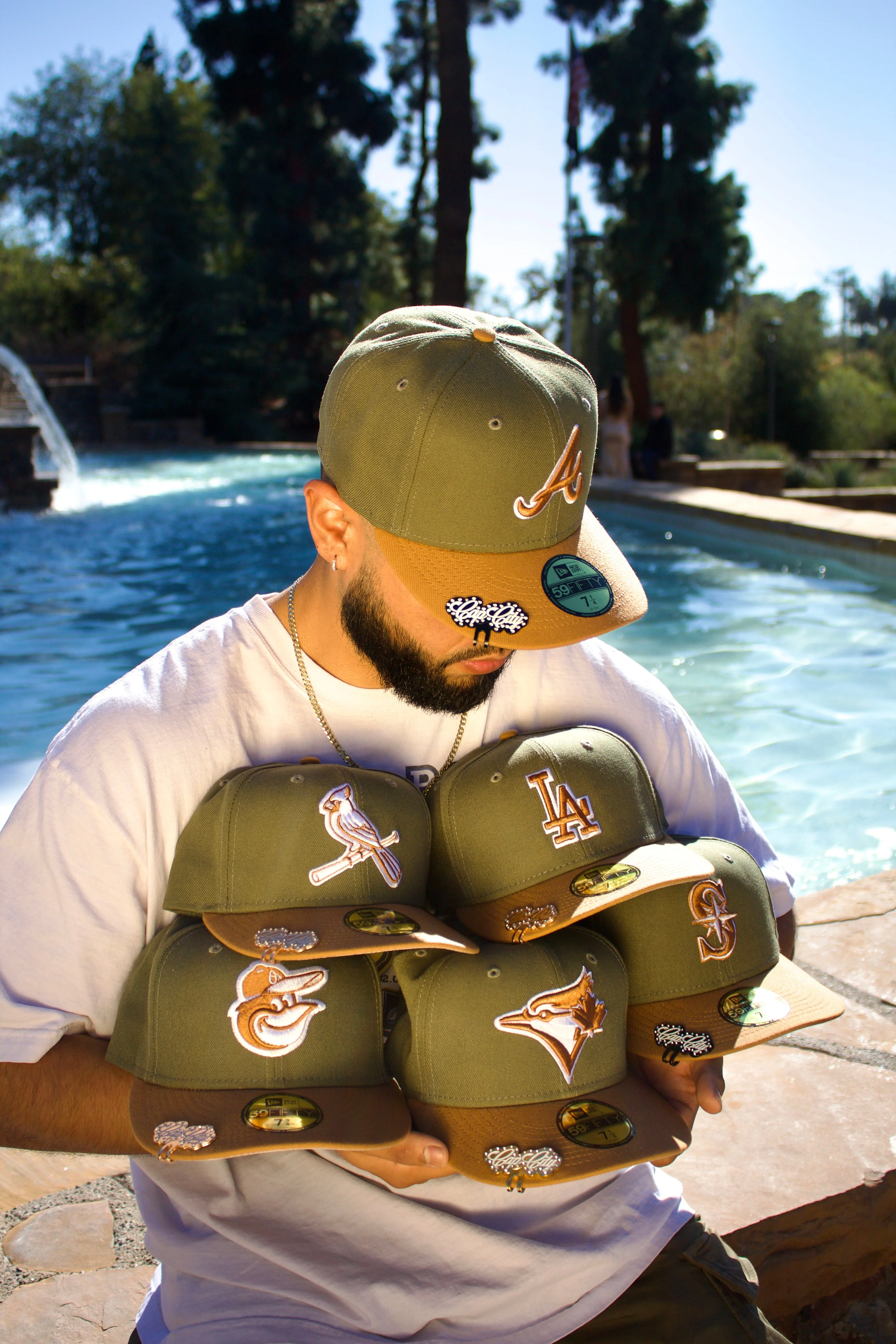 NEW ERA EXCLUSIVE 59FIFTY OLIVE/KHAKI BALTIMORE ORIOLES 2TONE COLOR PACK - Image 4