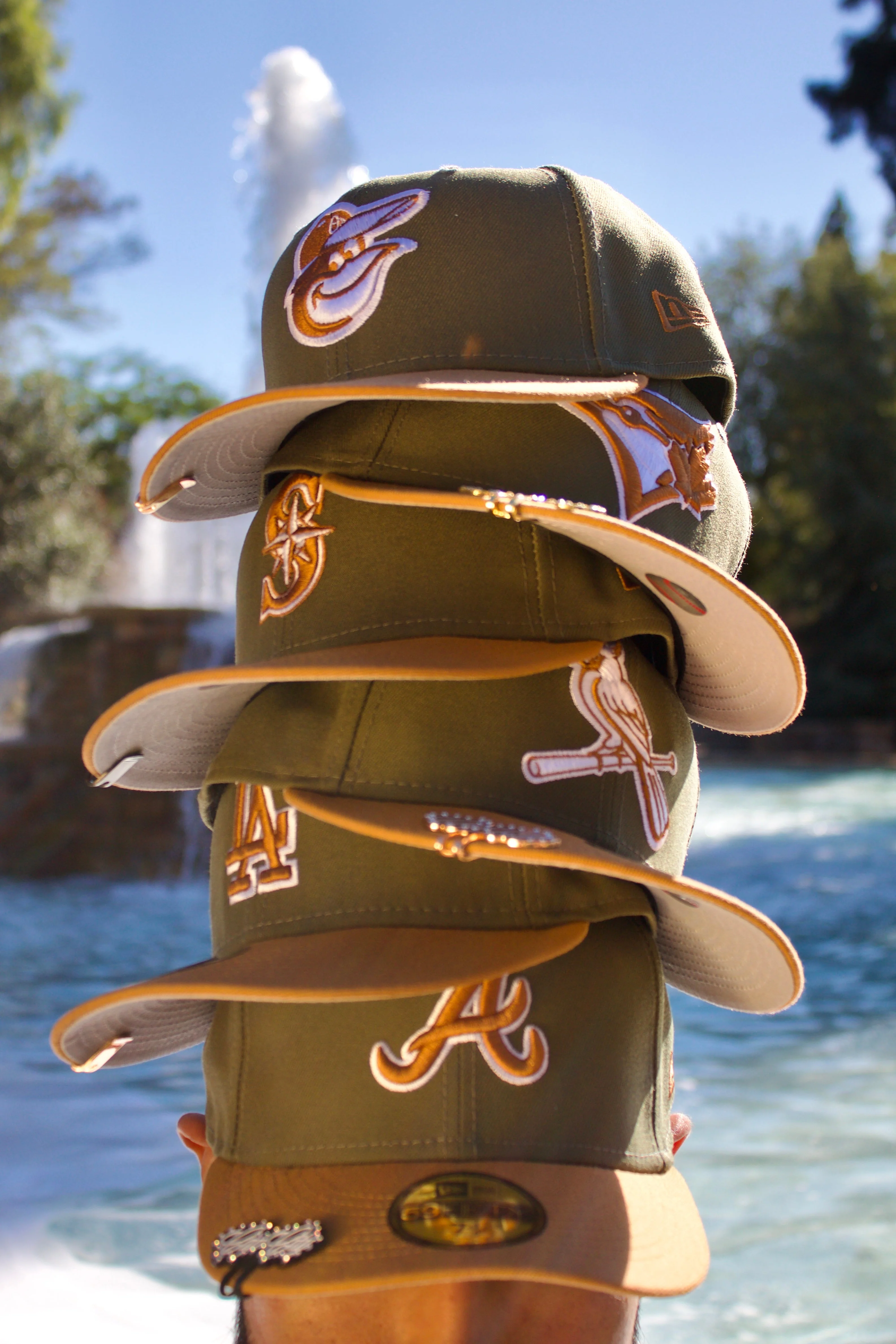 NEW ERA EXCLUSIVE 59FIFTY OLIVE/KHAKI BALTIMORE ORIOLES 2TONE COLOR PACK - Image 5